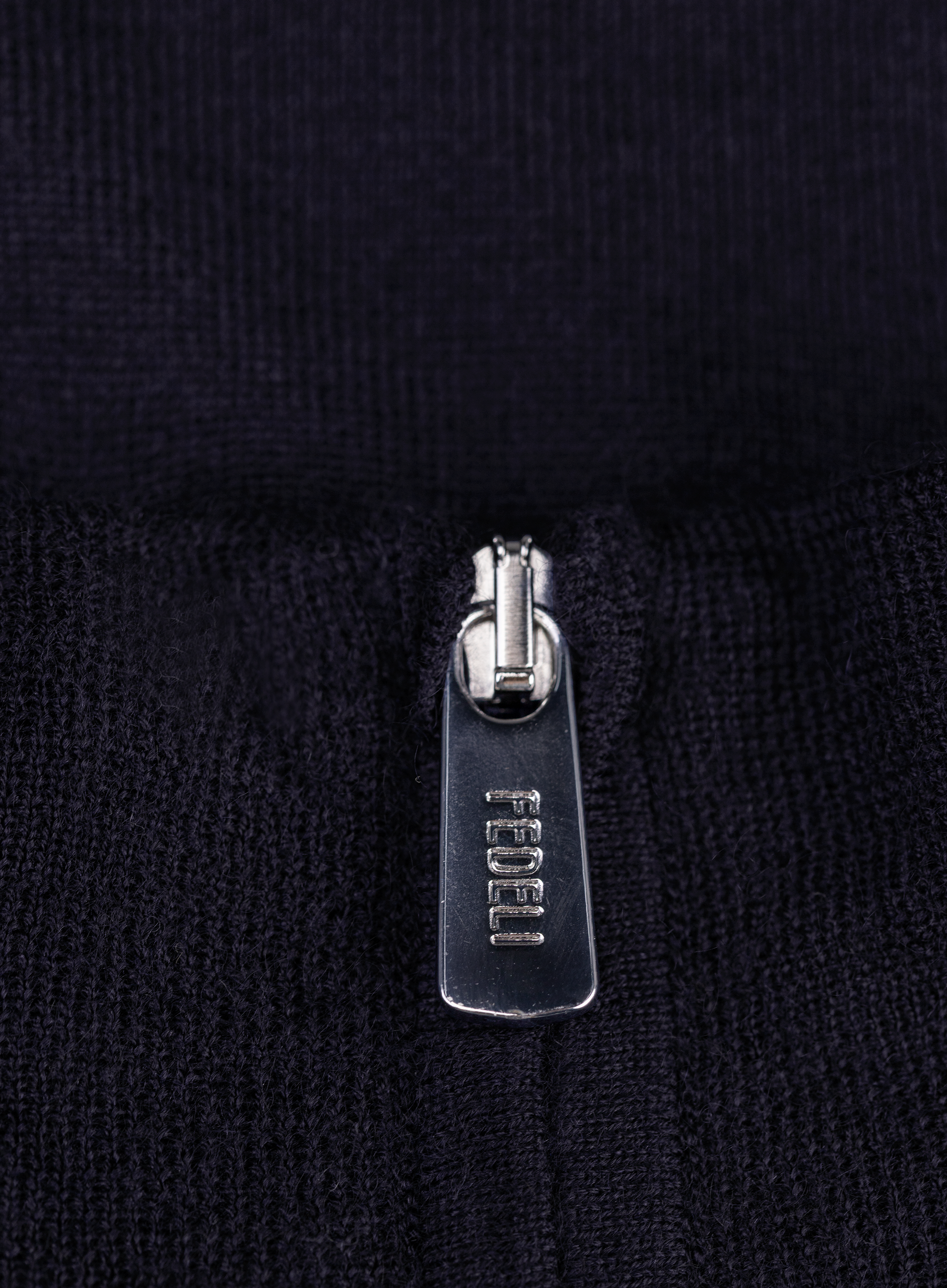 Half-zip vest van cashmere en zijde | FULL_WIDTH | BLUE NAVY