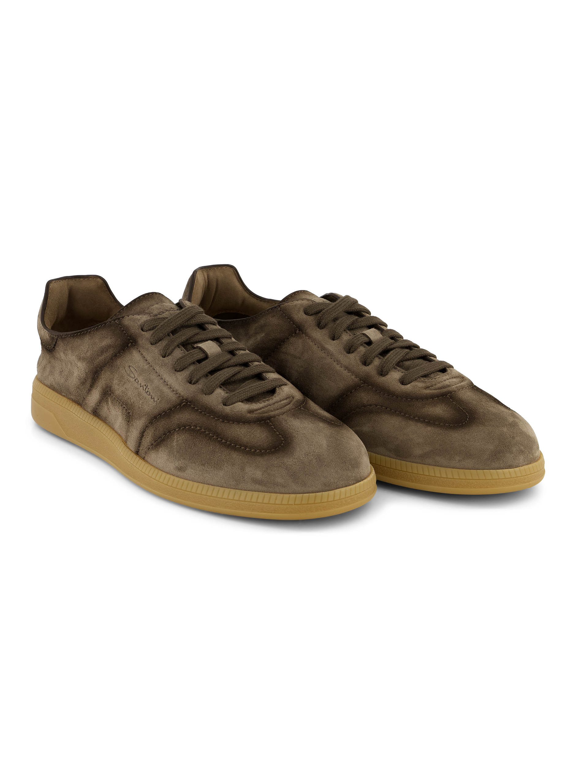 Sneakers van suède | TAUPE