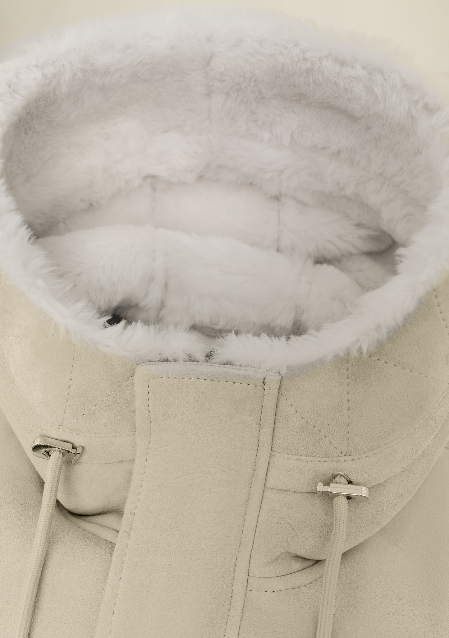 Shearling jas van suede | FULL_WIDTH | L.Beige