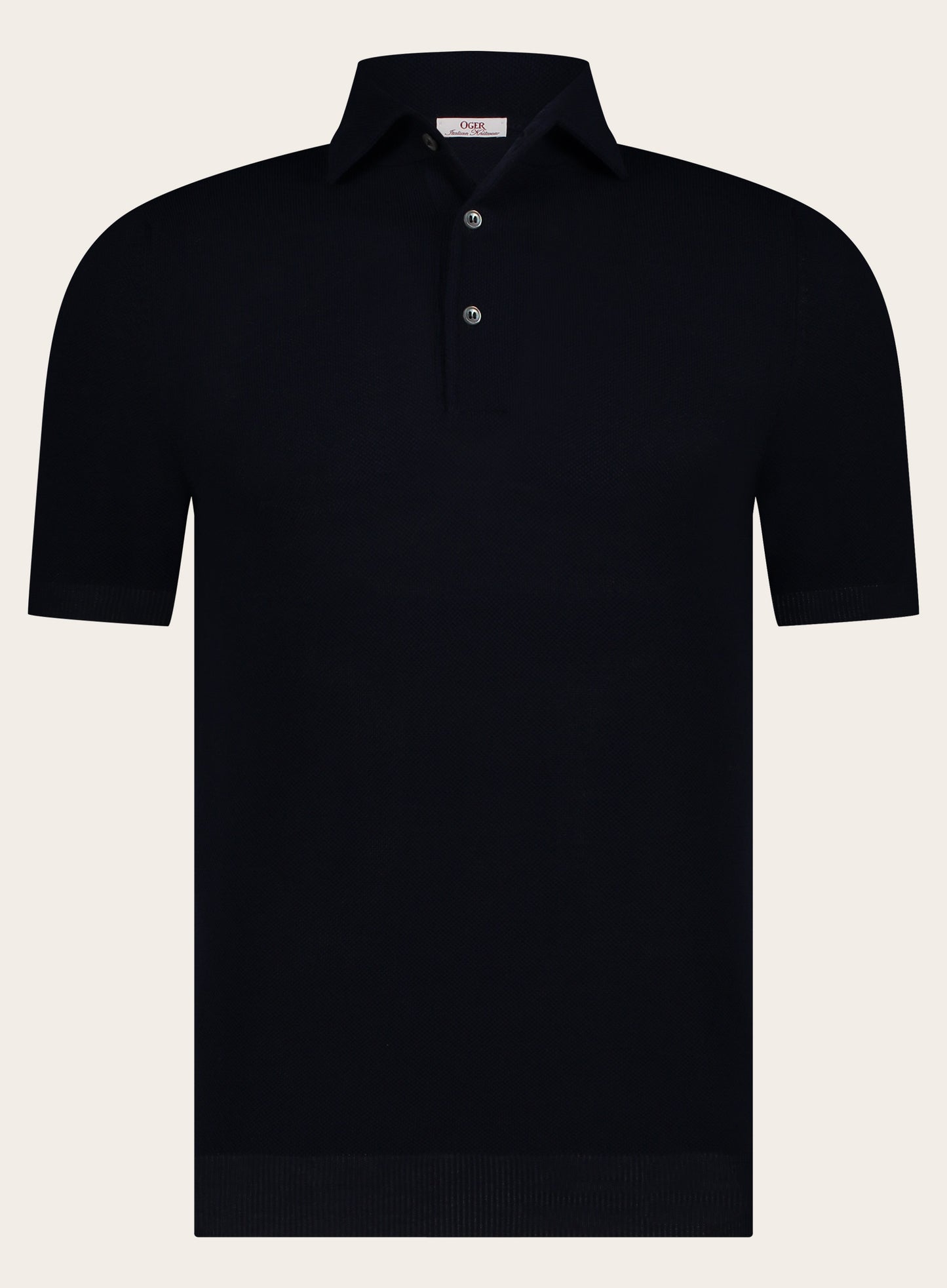 Pique polo van katoen | BLUE NAVY