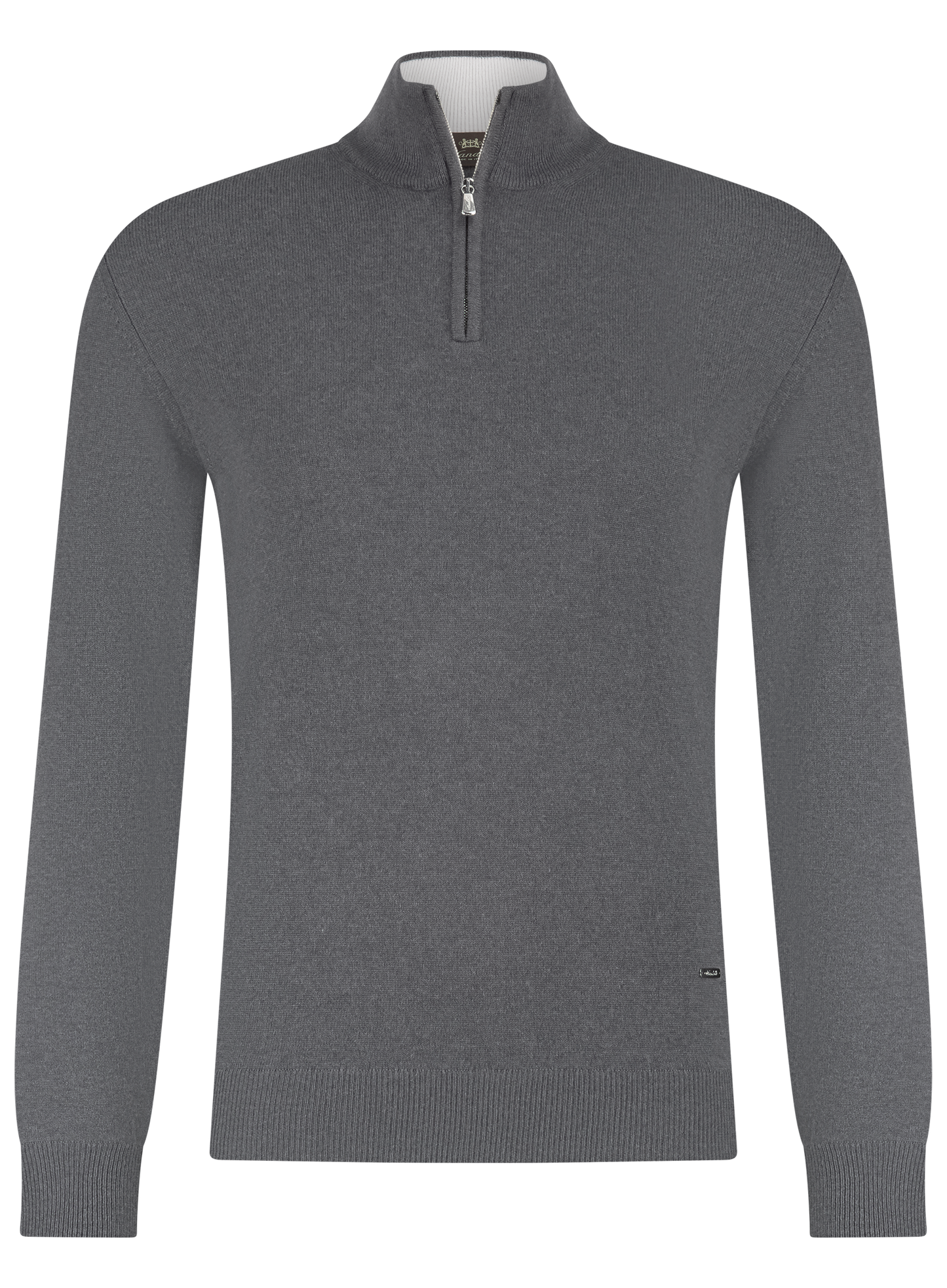 Half-zip trui van cashmere | M.Grijs