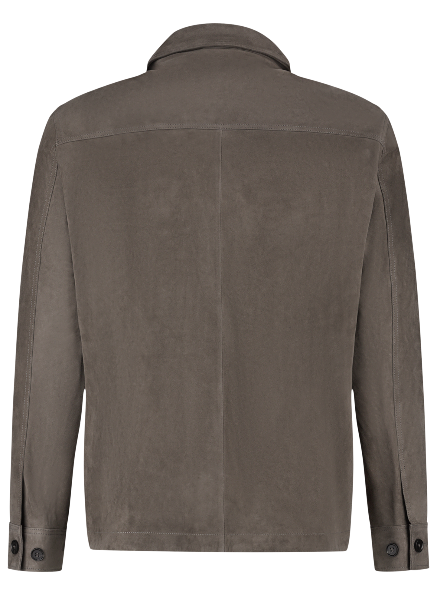 MEX overshirt van suède | TAUPE