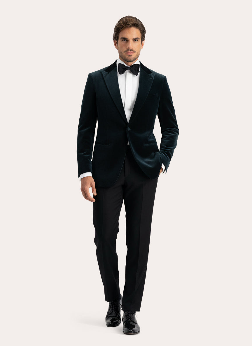 Slim-Fit-Jacke aus Samt