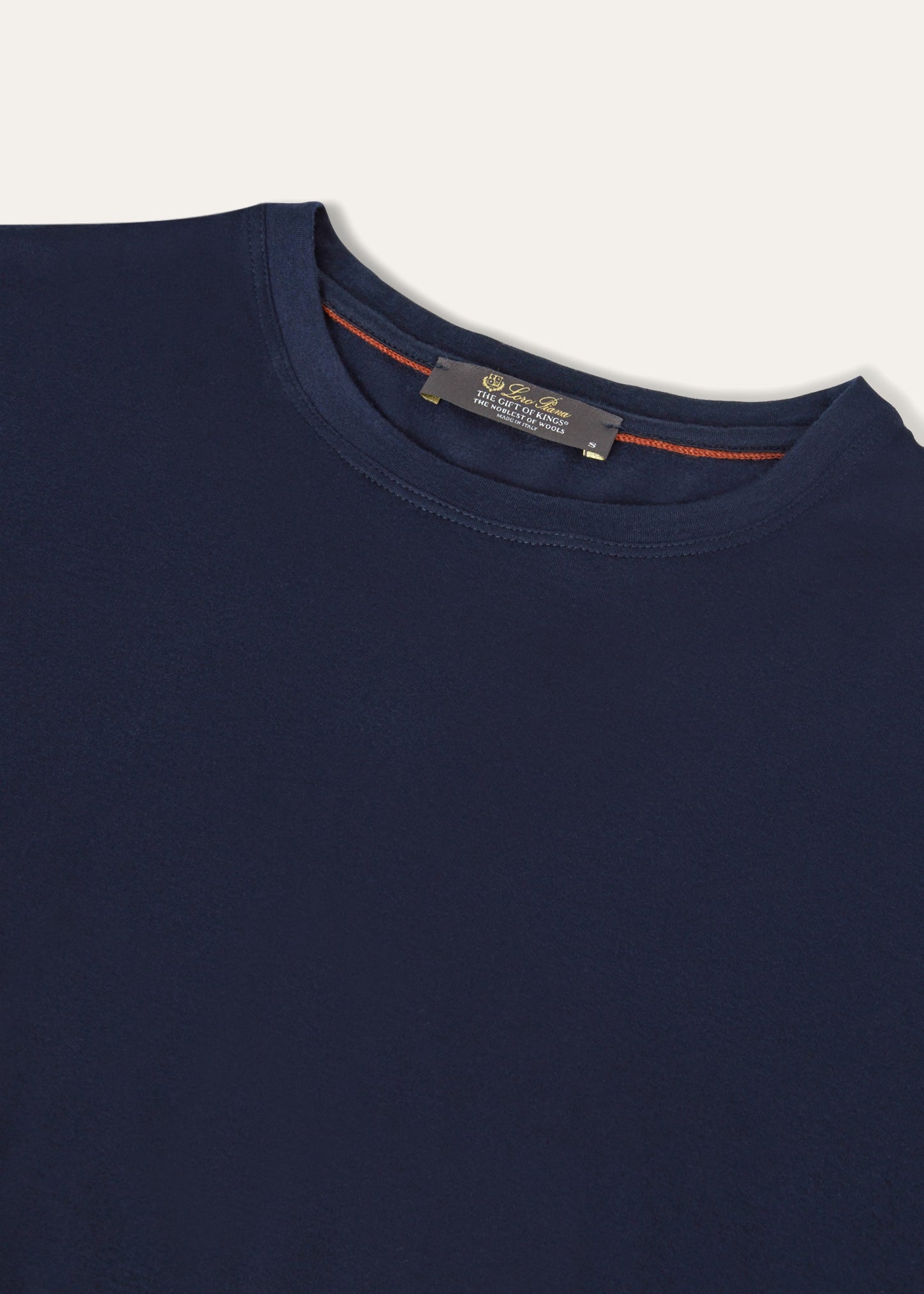 T-shirt van scheerwol | BG_TRANSPARENT | BLUE NAVY