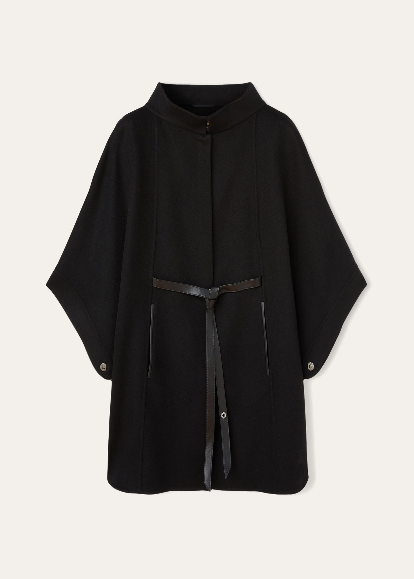 Cashmere Cape | BG_TRANSPARENT | Zwart