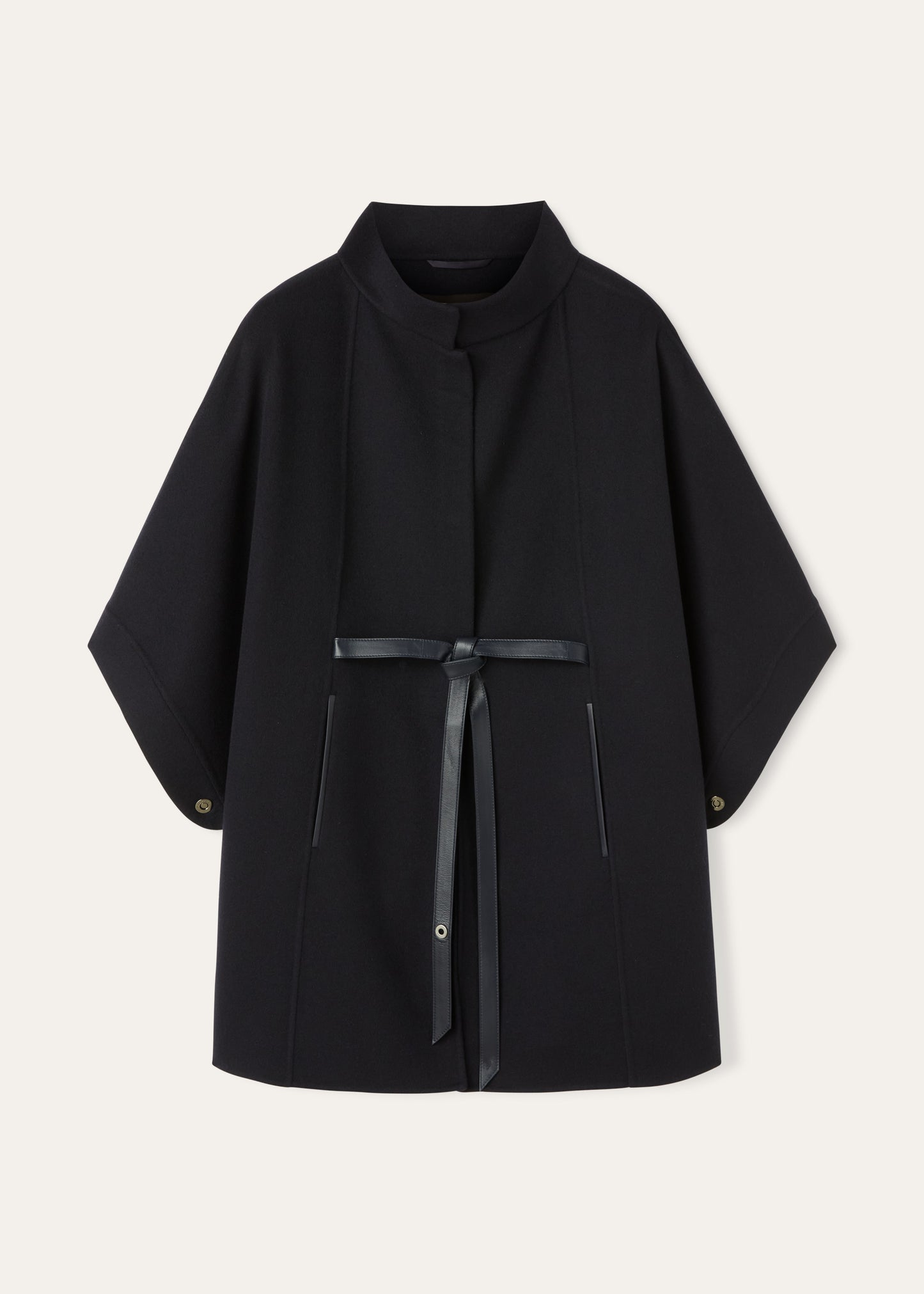 Cashmere Cape | BG_TRANSPARENT | BLUE NAVY