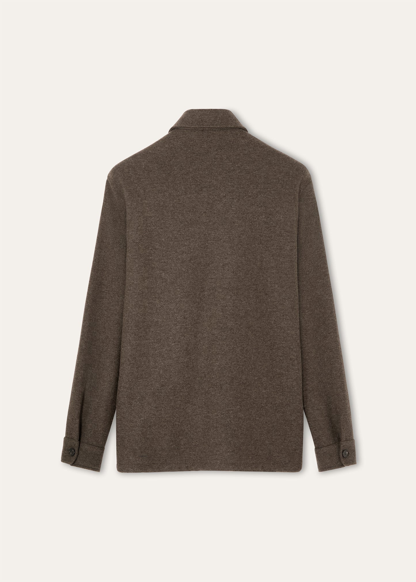 Overshirt van cashmere | BG_TRANSPARENT | Bruin
