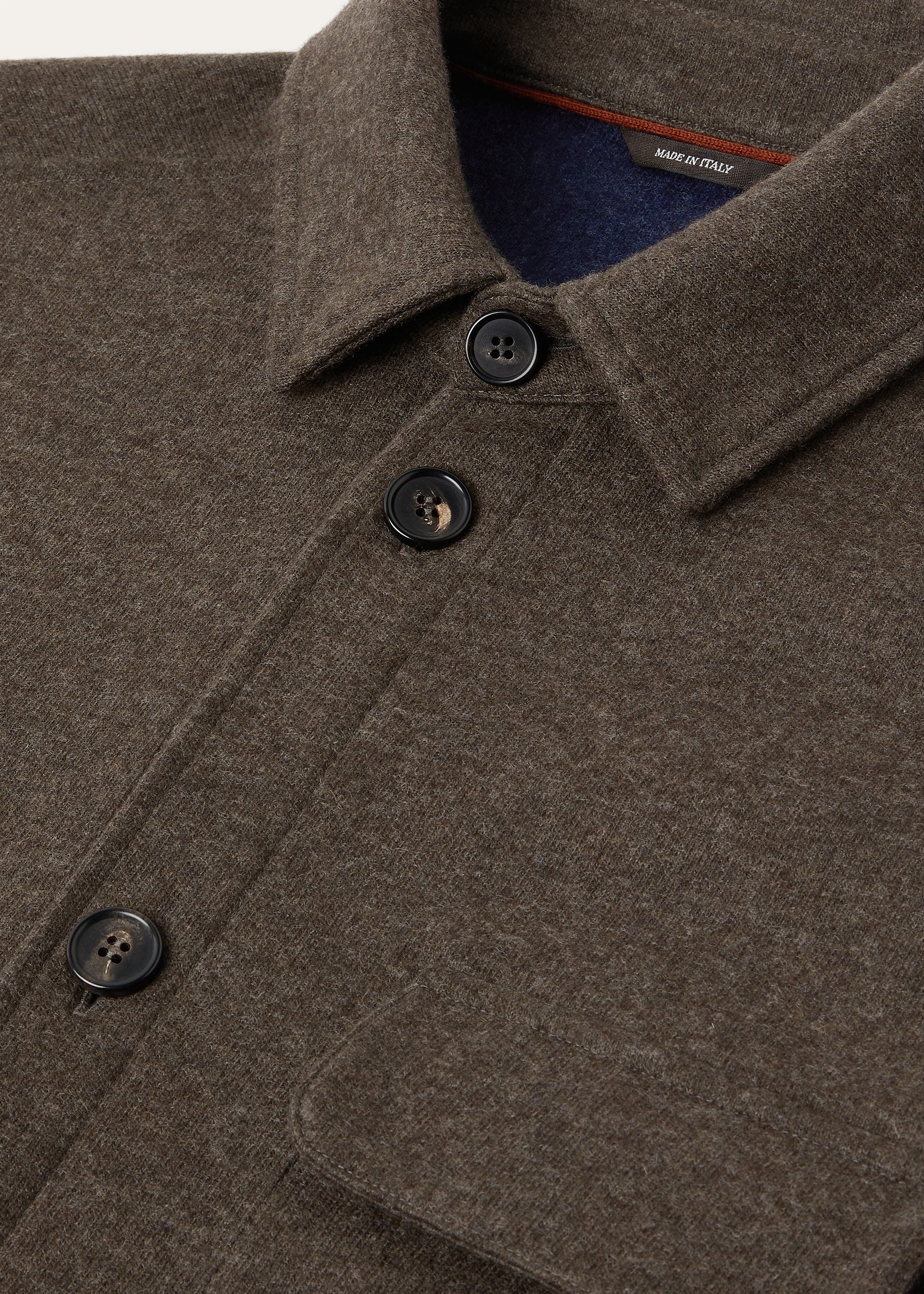 Overshirt van cashmere | BG_TRANSPARENT | Bruin