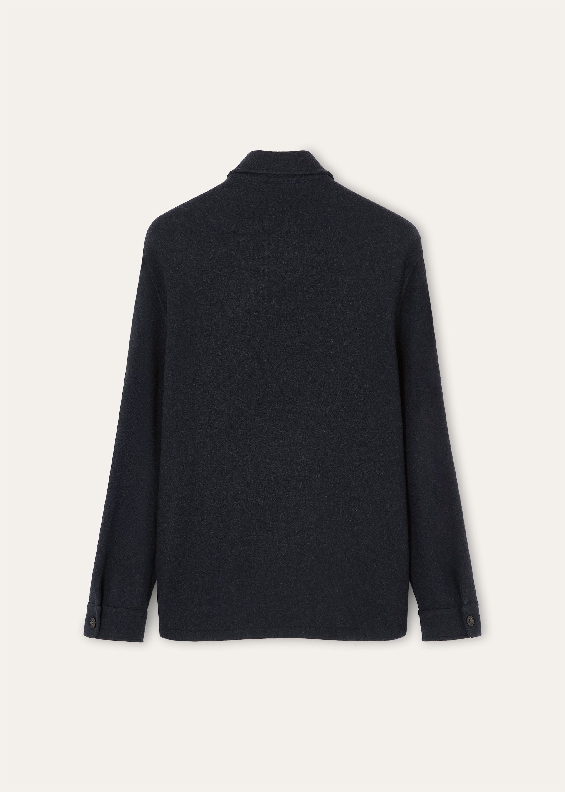 Overshirt van cashmere | BG_TRANSPARENT | BLUE NAVY