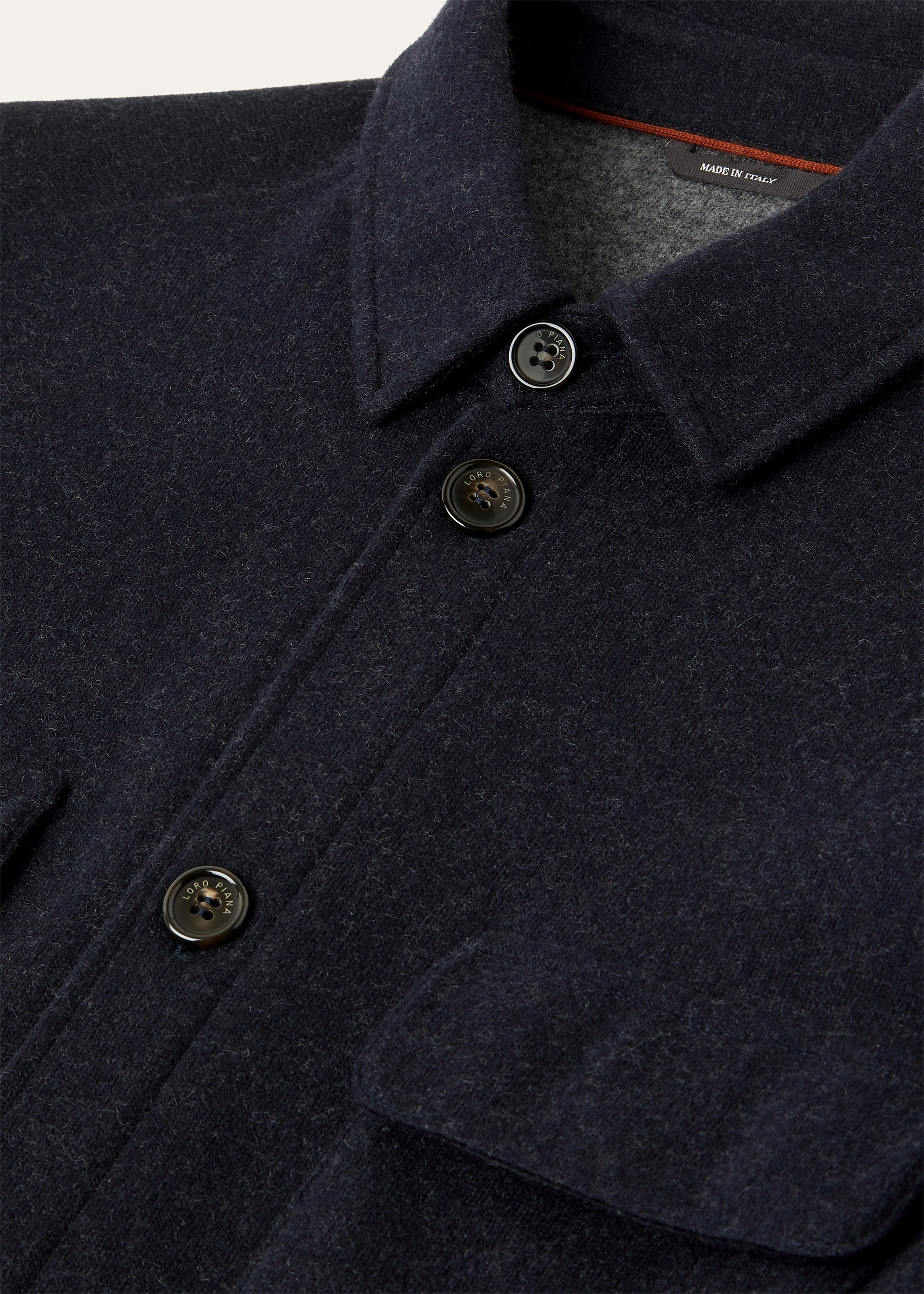 Overshirt van cashmere | BG_TRANSPARENT | BLUE NAVY
