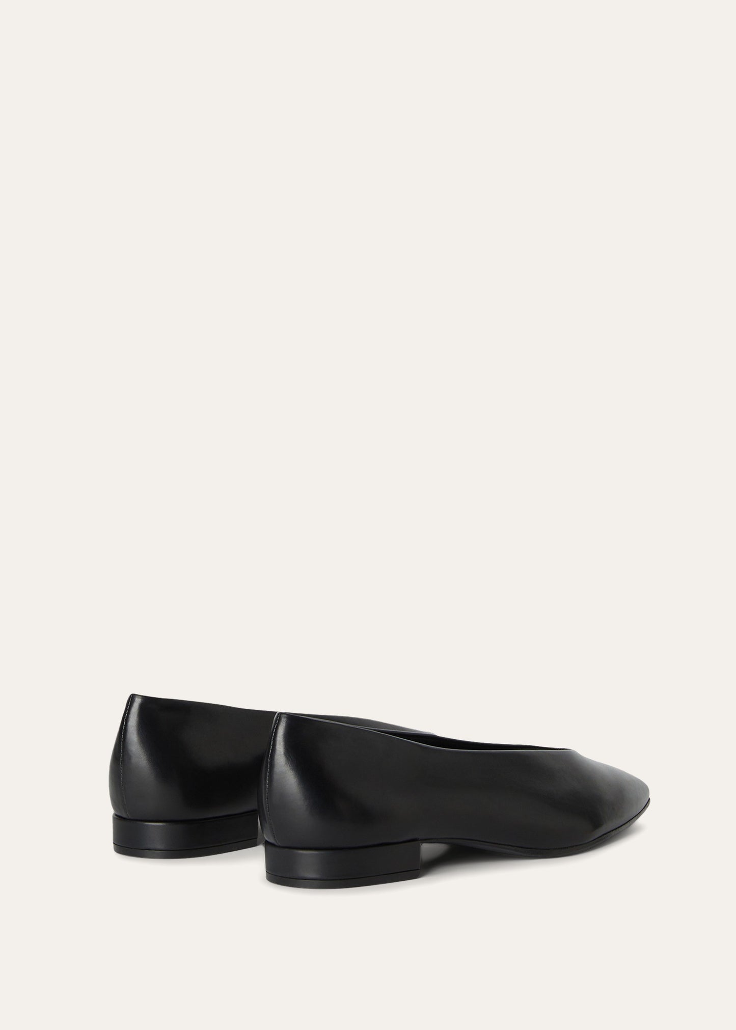 Leren ballerina | BG_TRANSPARENT | Zwart