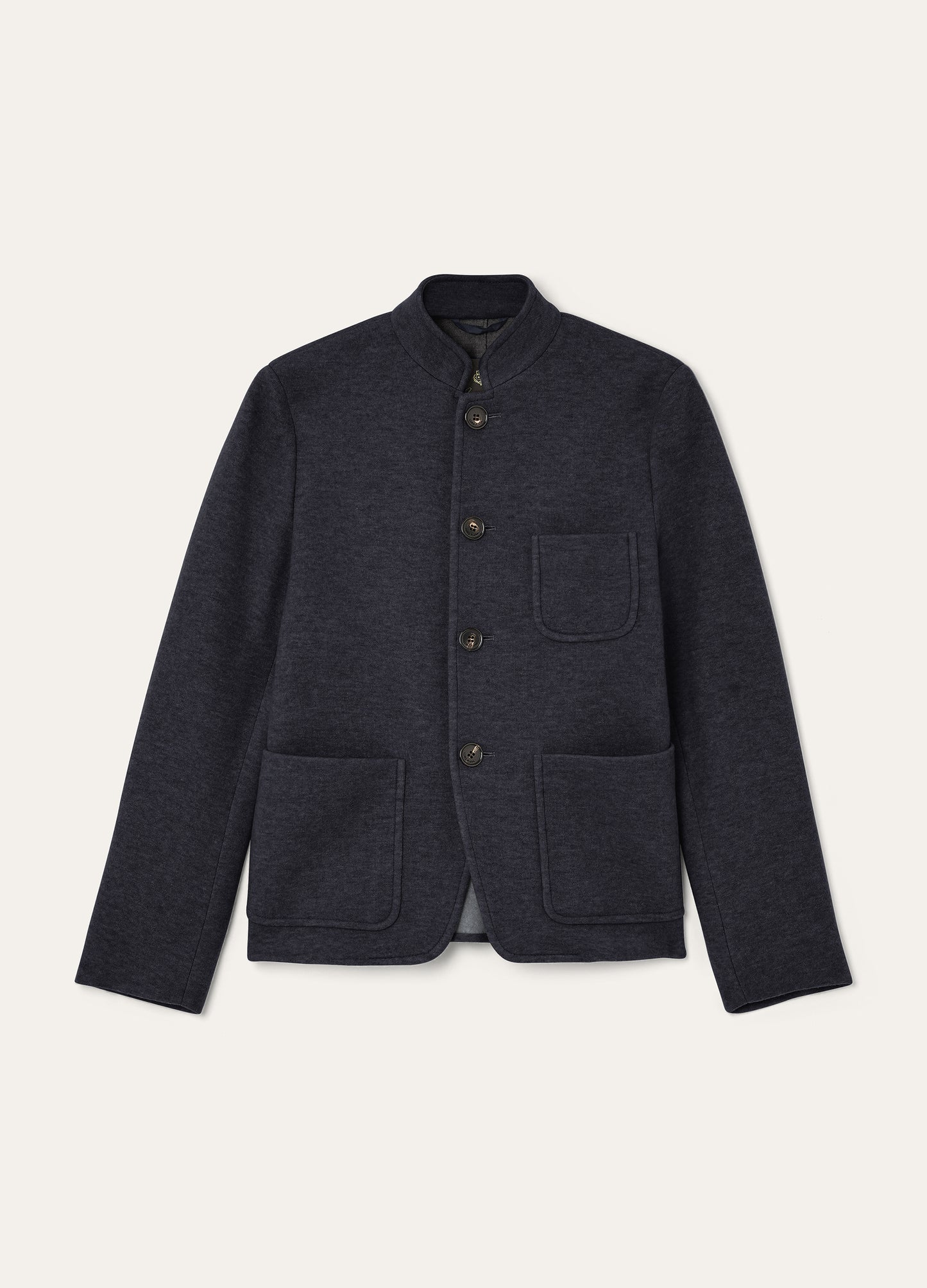 Sweater jacket van cashmere | BG_TRANSPARENT | BLUE NAVY