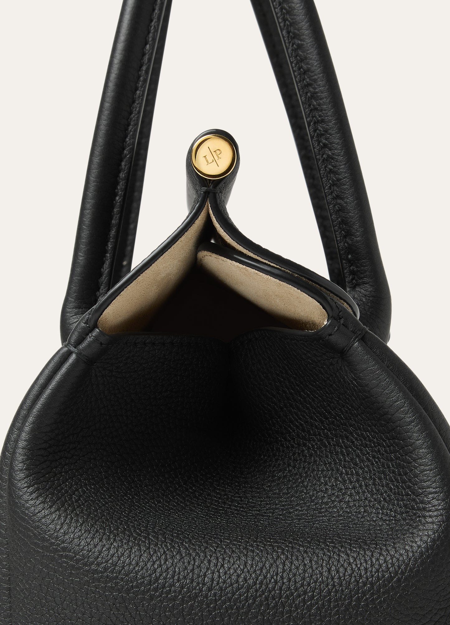 Loom bag van leer | BG_TRANSPRANT| Zwart