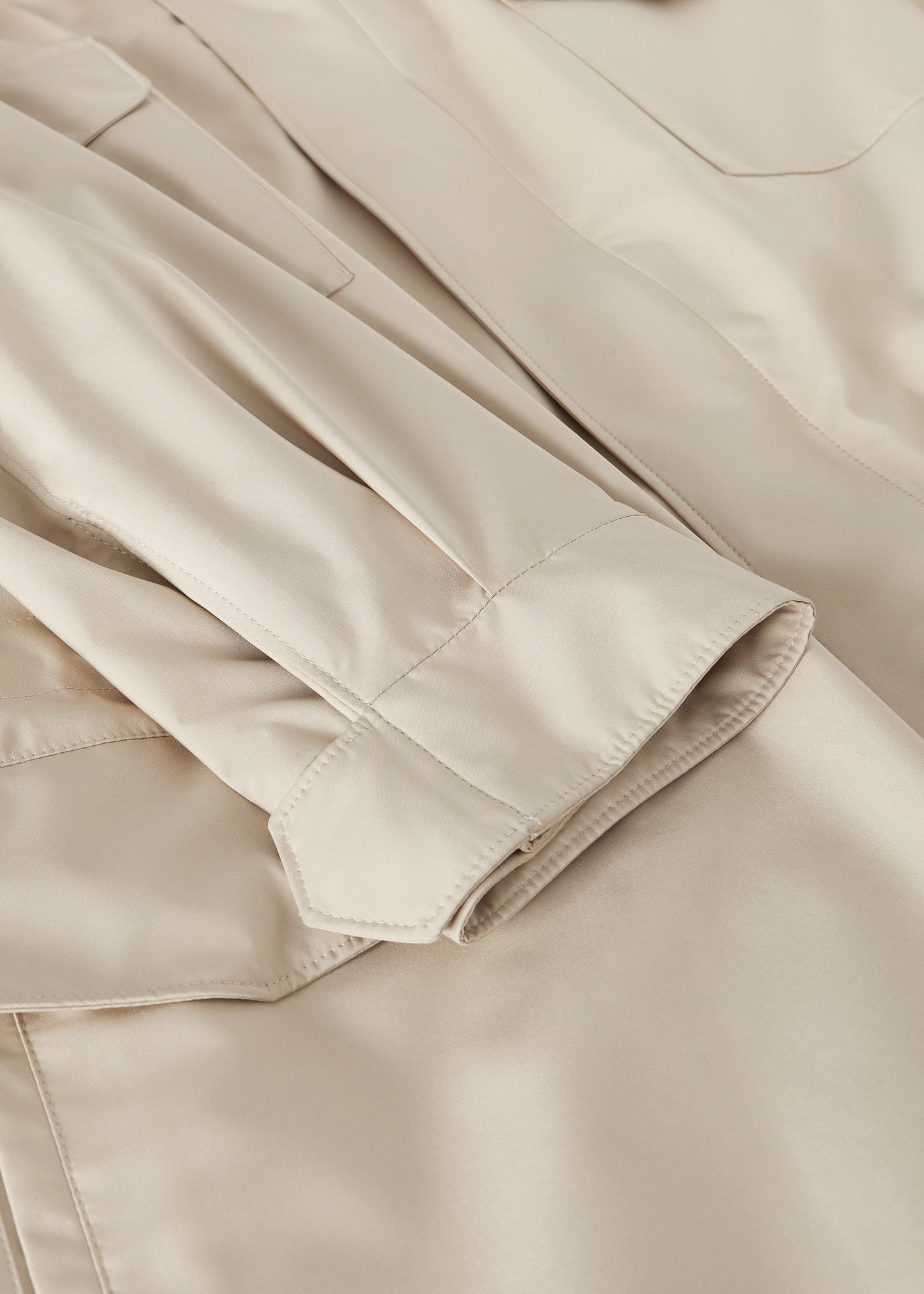 Waterafstotend jack van cashmere | BG_TRANSPARENT | FULL_WIDTH | Beige