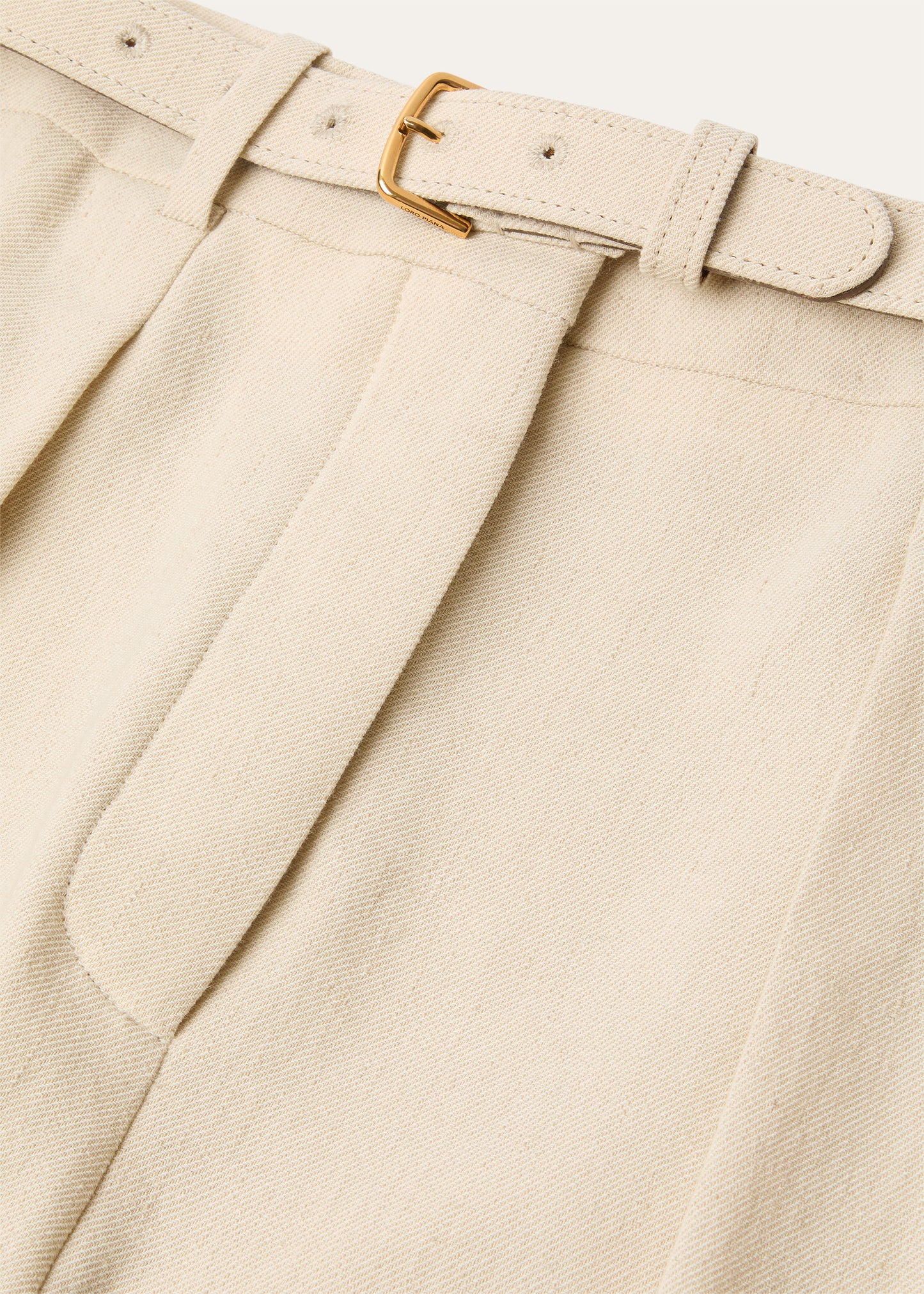 Pantalon van wol en linnen | BG_TRANSPARENT | Beige