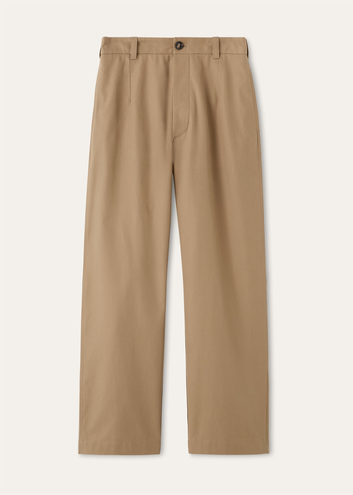 Fuji broek van katoen | BG_TRANSPARENT | Licht Bruin