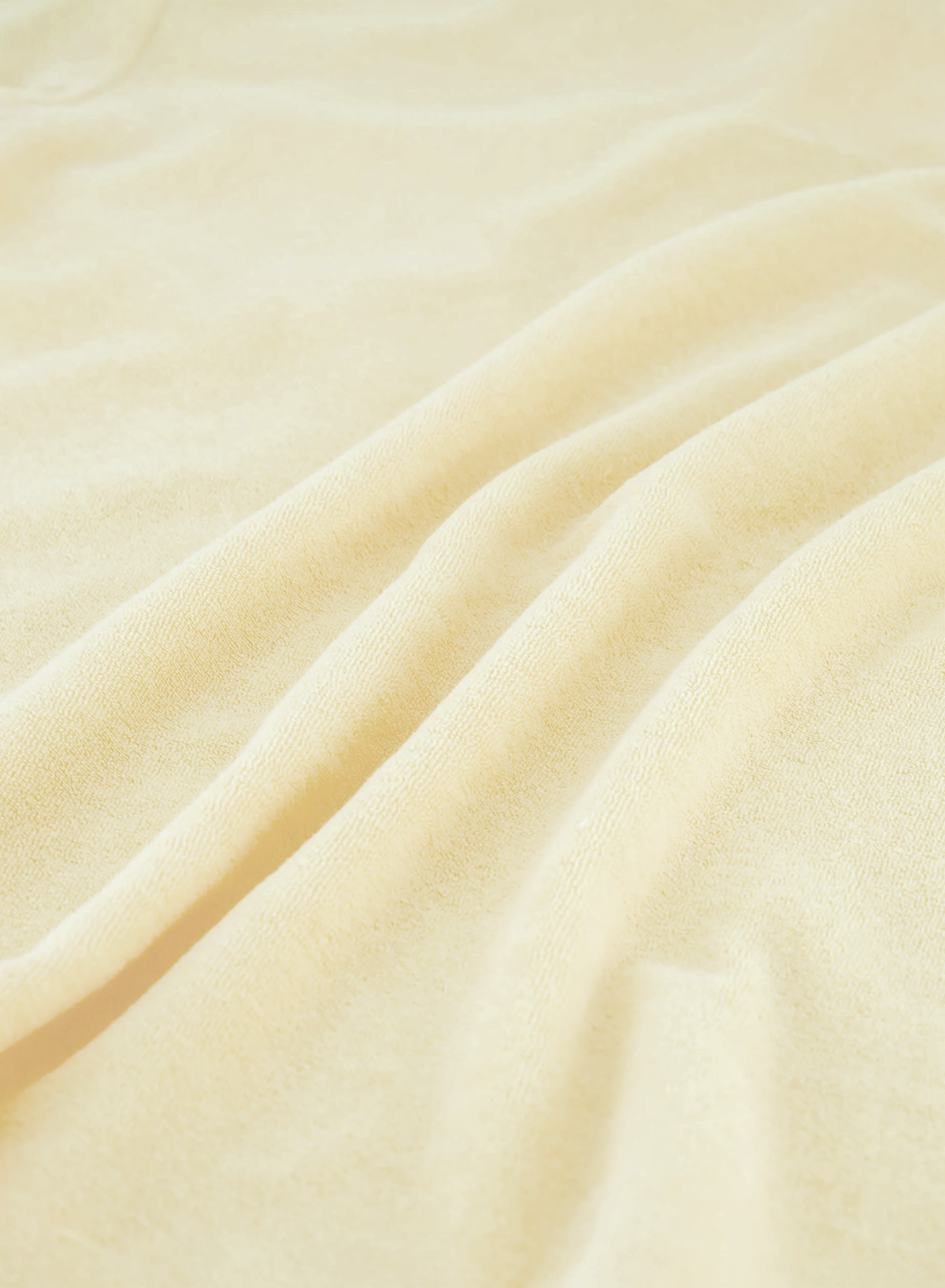 Terry polo van badstof | Geel