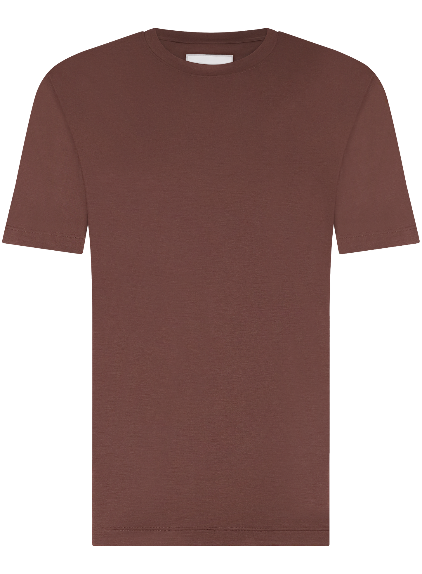 T-shirt van wol | Bordeaux