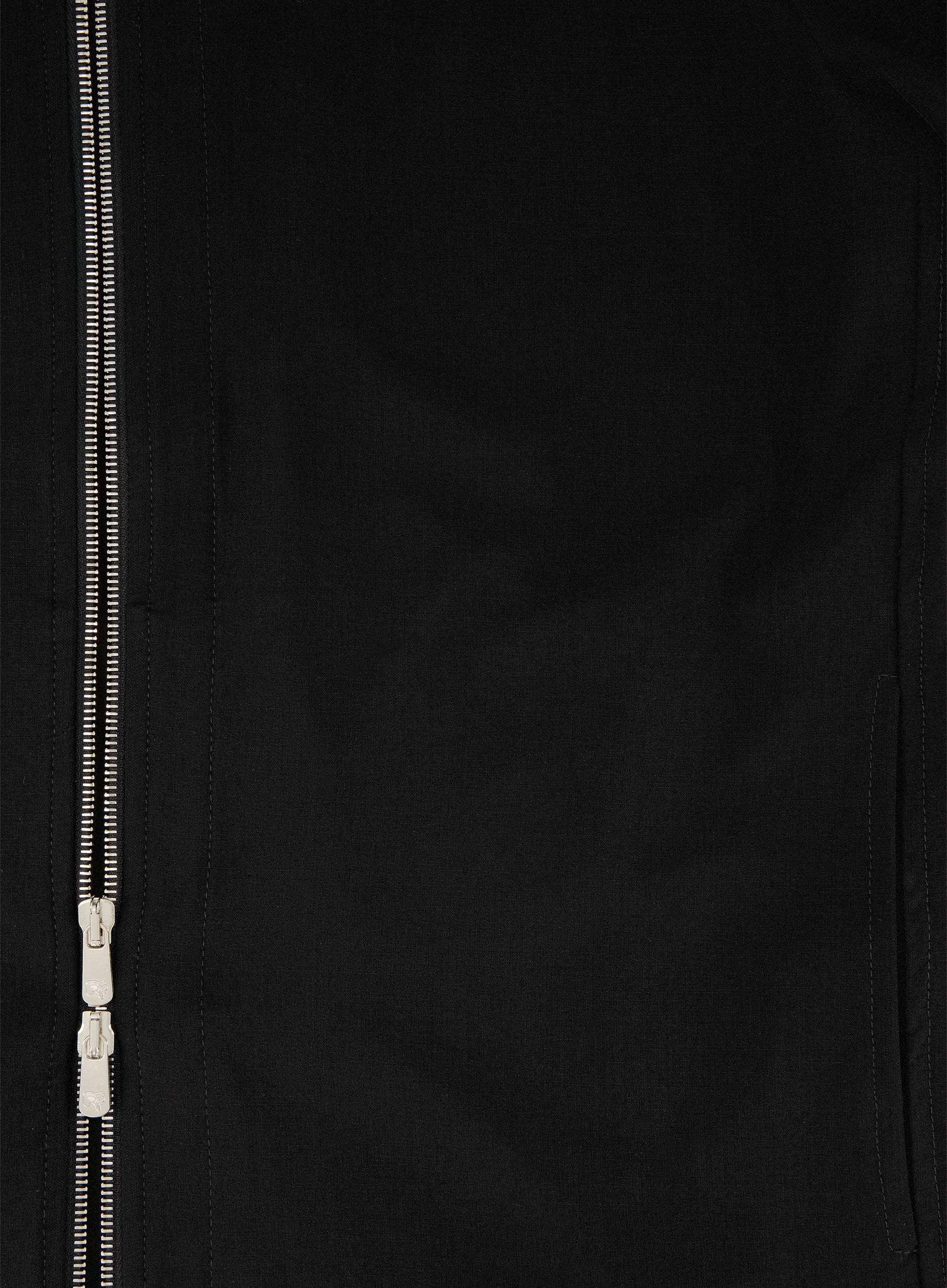 Overshirt van wol | Zwart