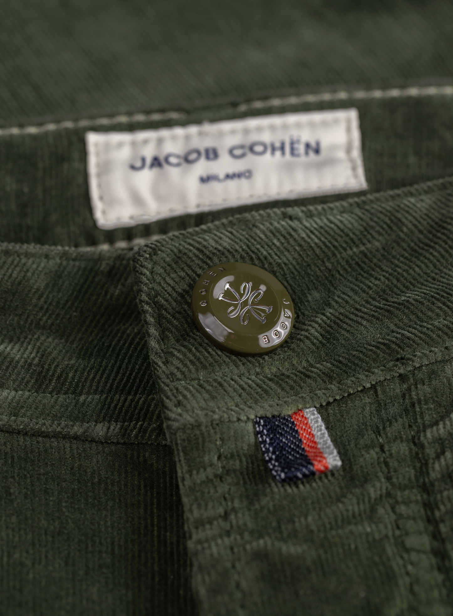 Corduroy Nick slim-fit jeans | FULL_WIDTH | Groen