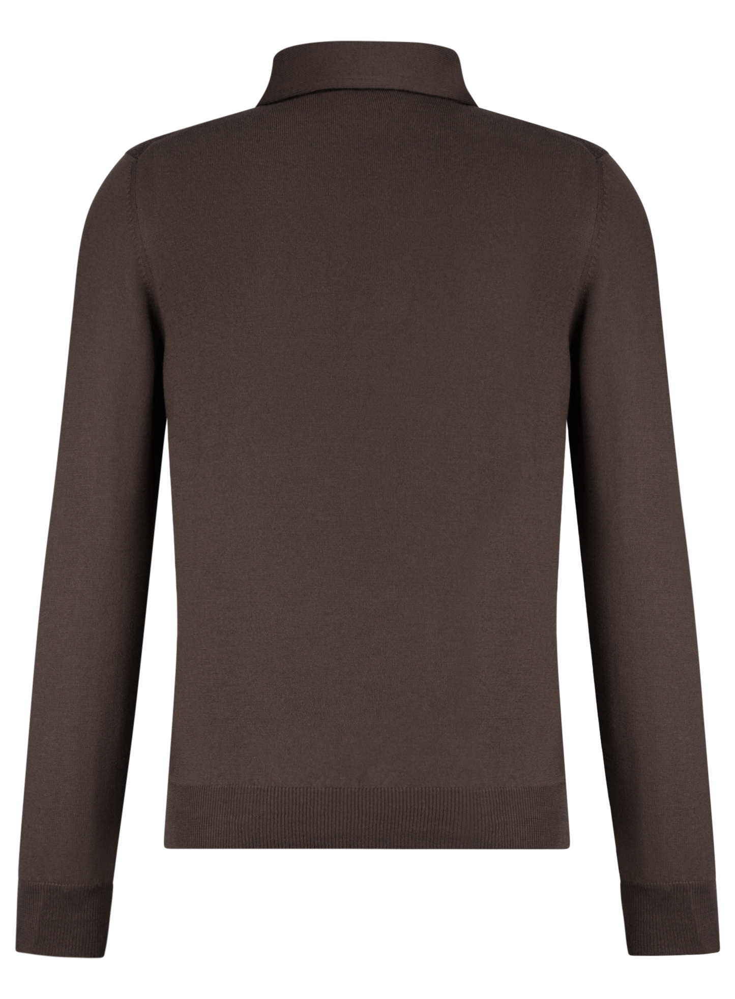 Lange mouwen polo van virgin wol | D.Bruin