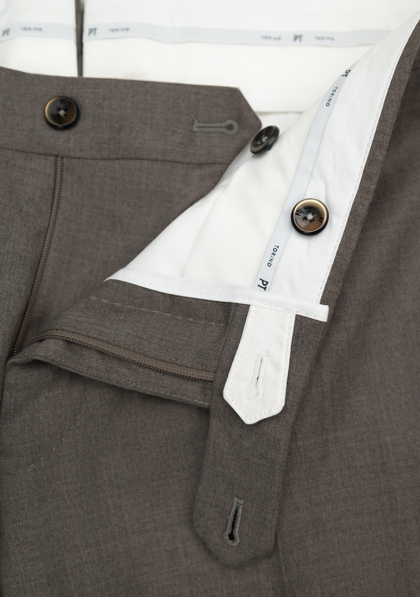 Pantalon van katoen en lycocell | FULL_WIDTH | Beige