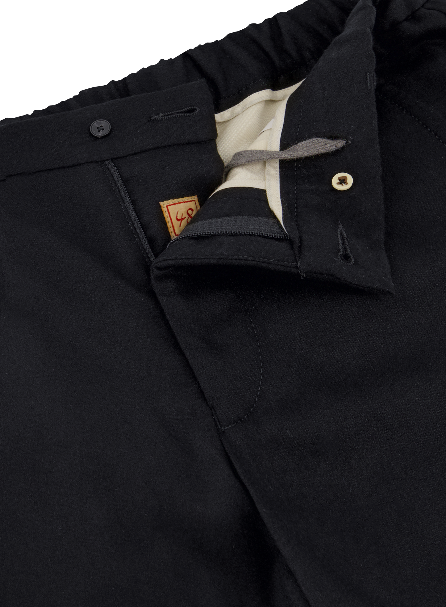 Jog pantalon van wol en cashmere | Zwart