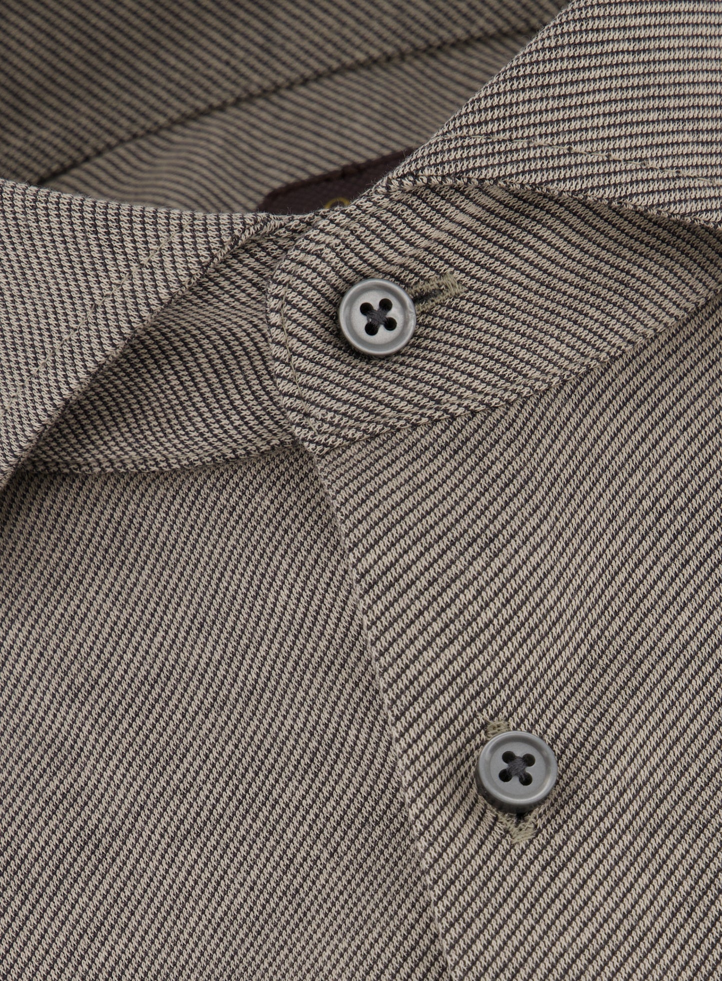 Slim-fit twill shirt van katoen | Beige