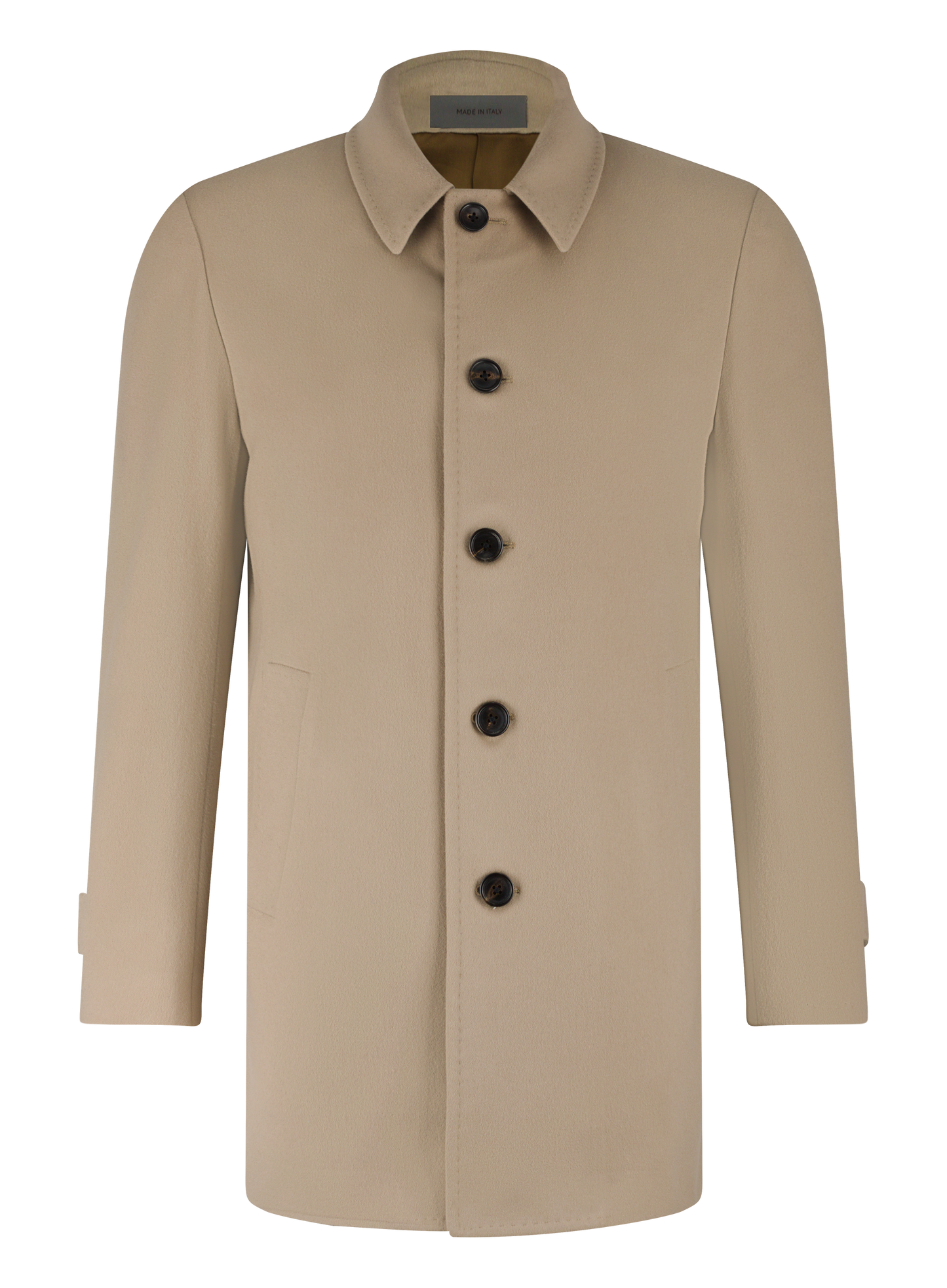 Mantel van virgin wol | Beige