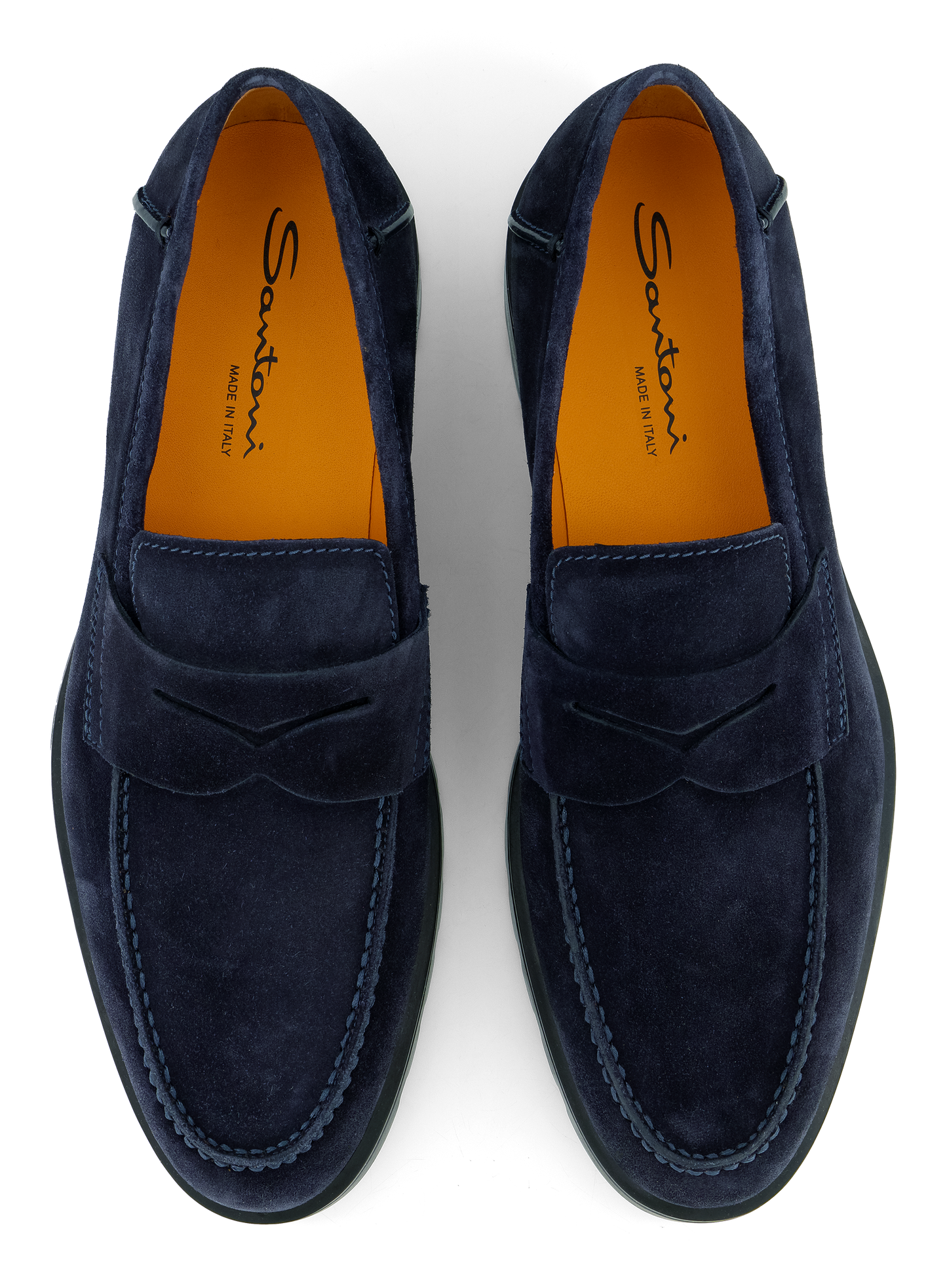 Rock penny loafers van suède | BLUE NAVY