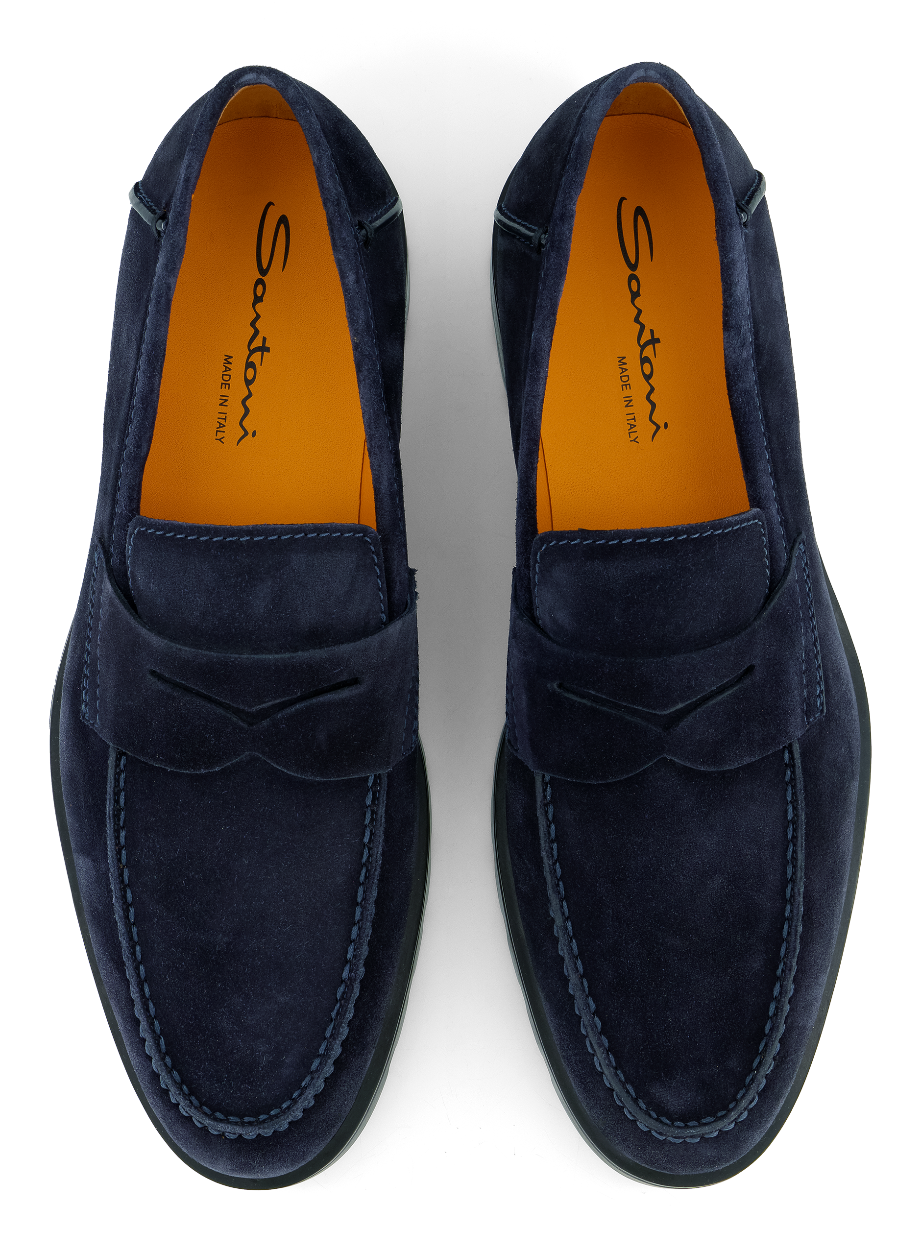 Rock penny loafers van suède | BLUE NAVY