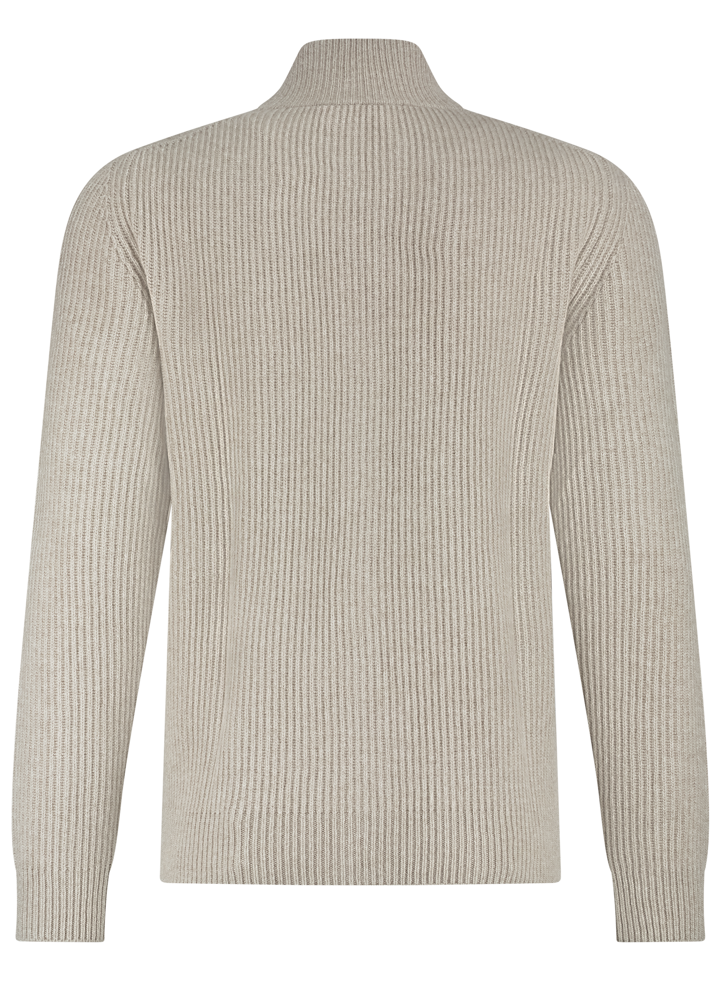 Ritsvest van wol en cashmere | Beige