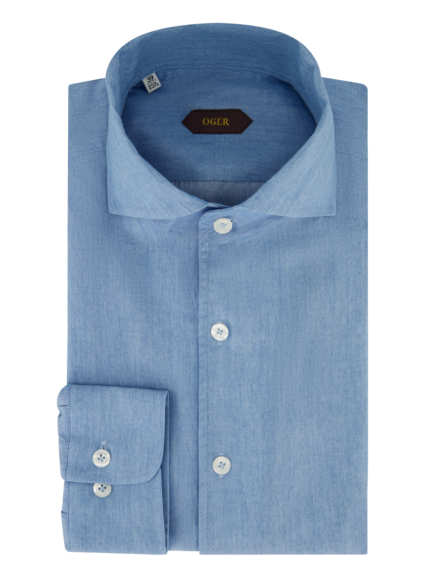 Denim shirt van katoen | LGHT BLUE DENIM