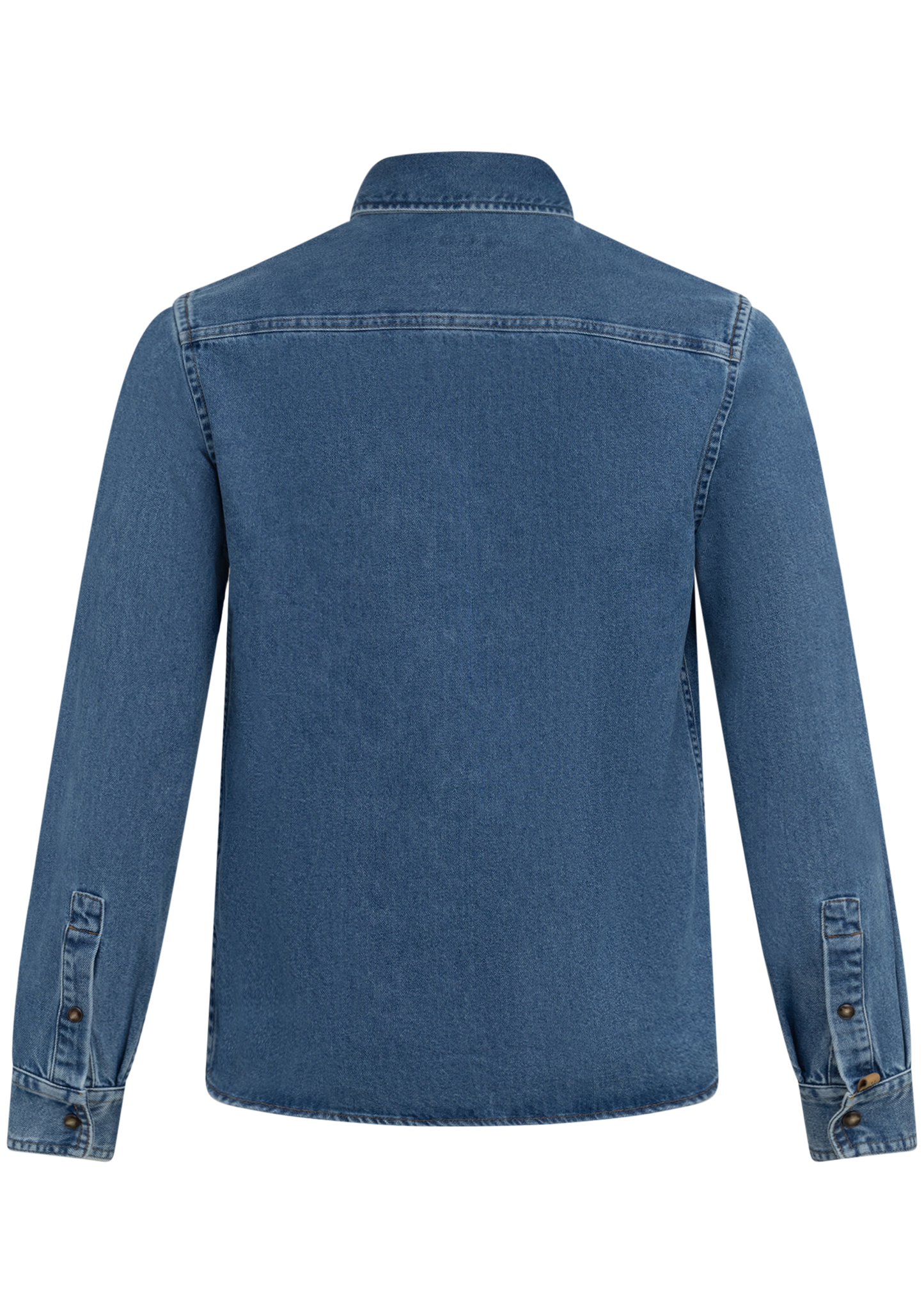 Katoenen denim shirt | JEANS BLAUW