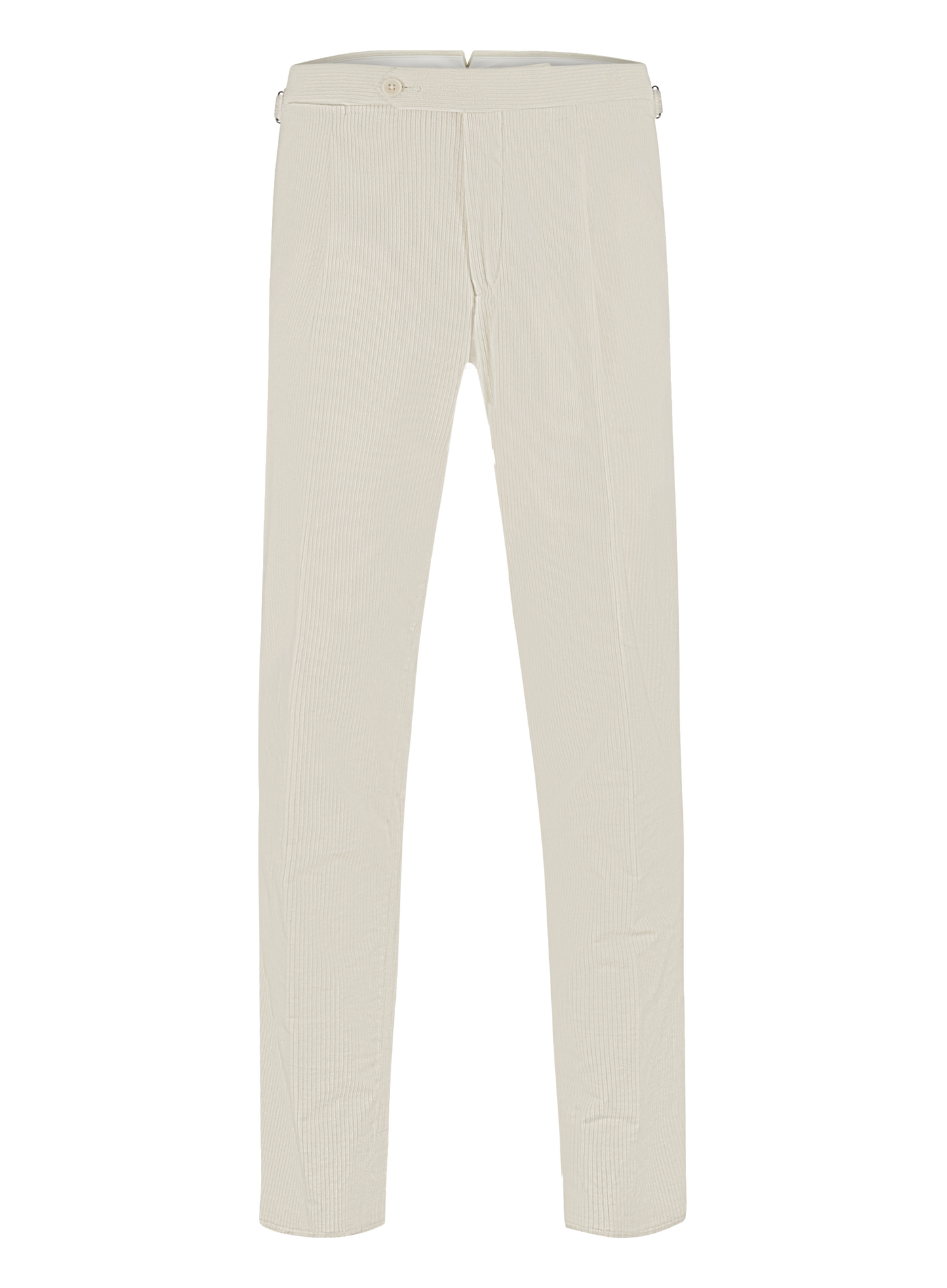 Corduroy pantalon van katoen | Wit