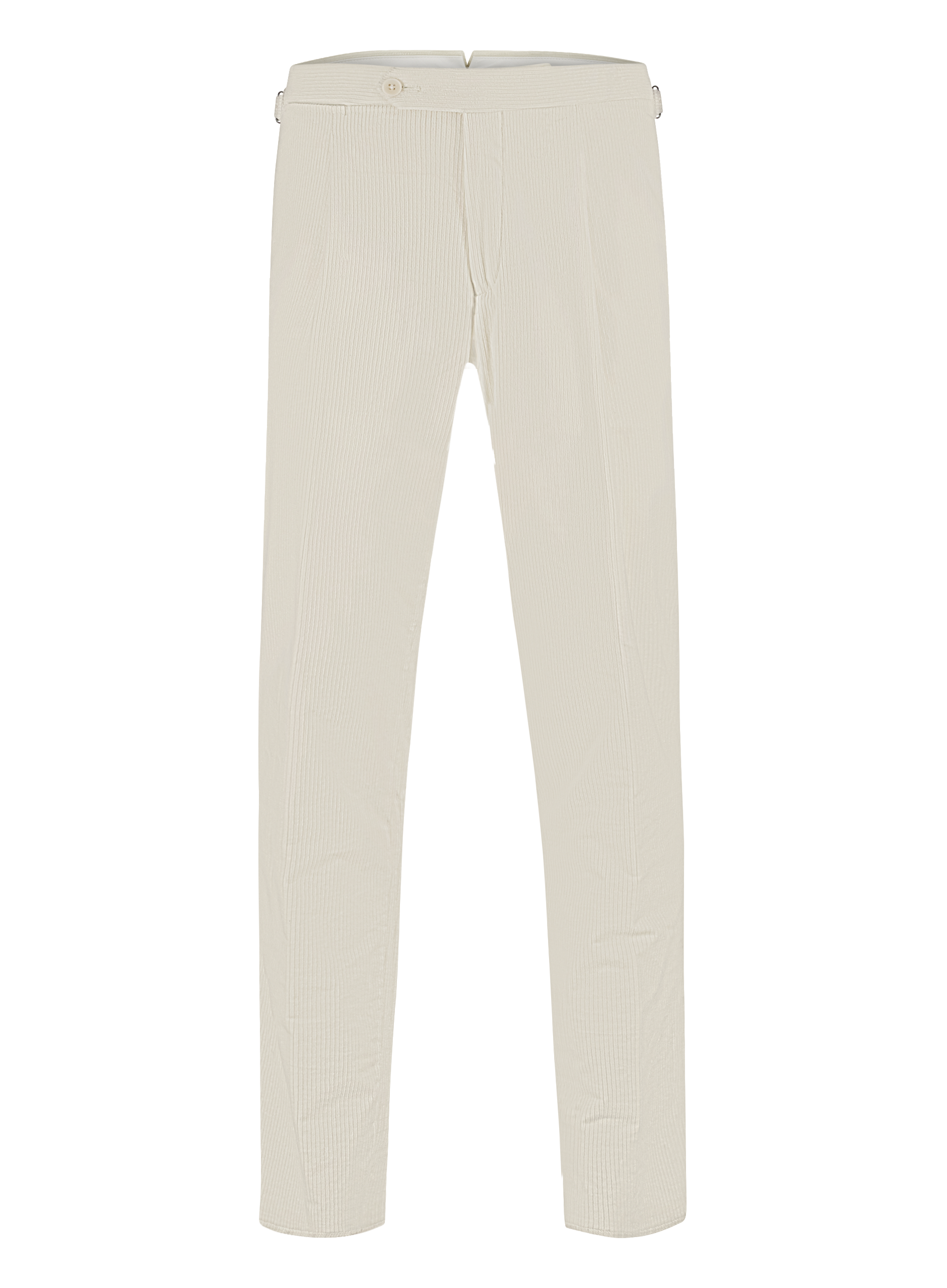 Corduroy pantalon van katoen | Wit