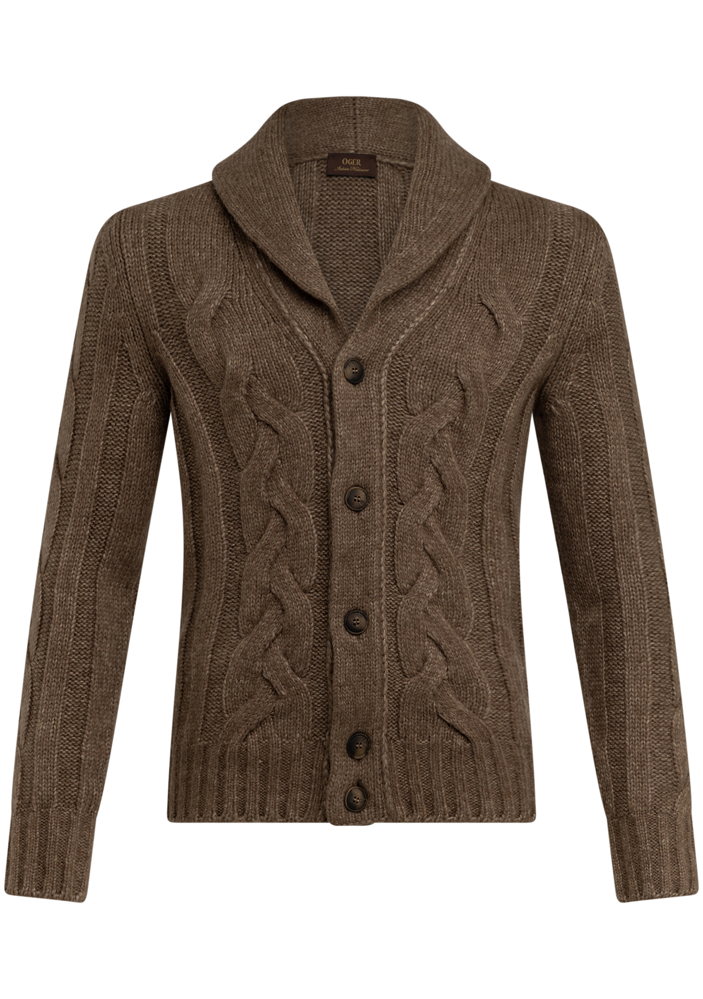 Cardigan van virgin wol | Beige