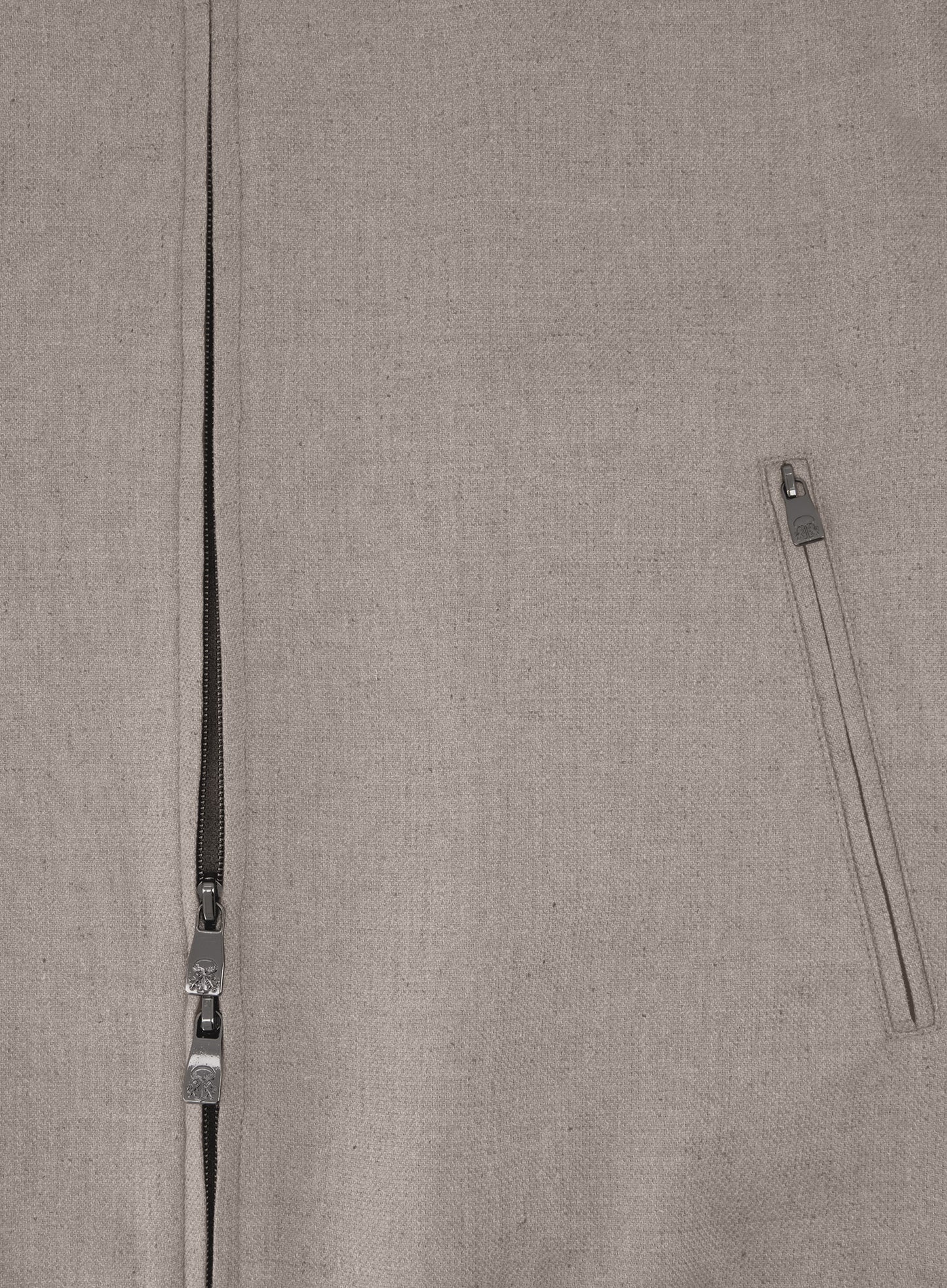 Jack van zijde en wol | GRIJS-BEIGE