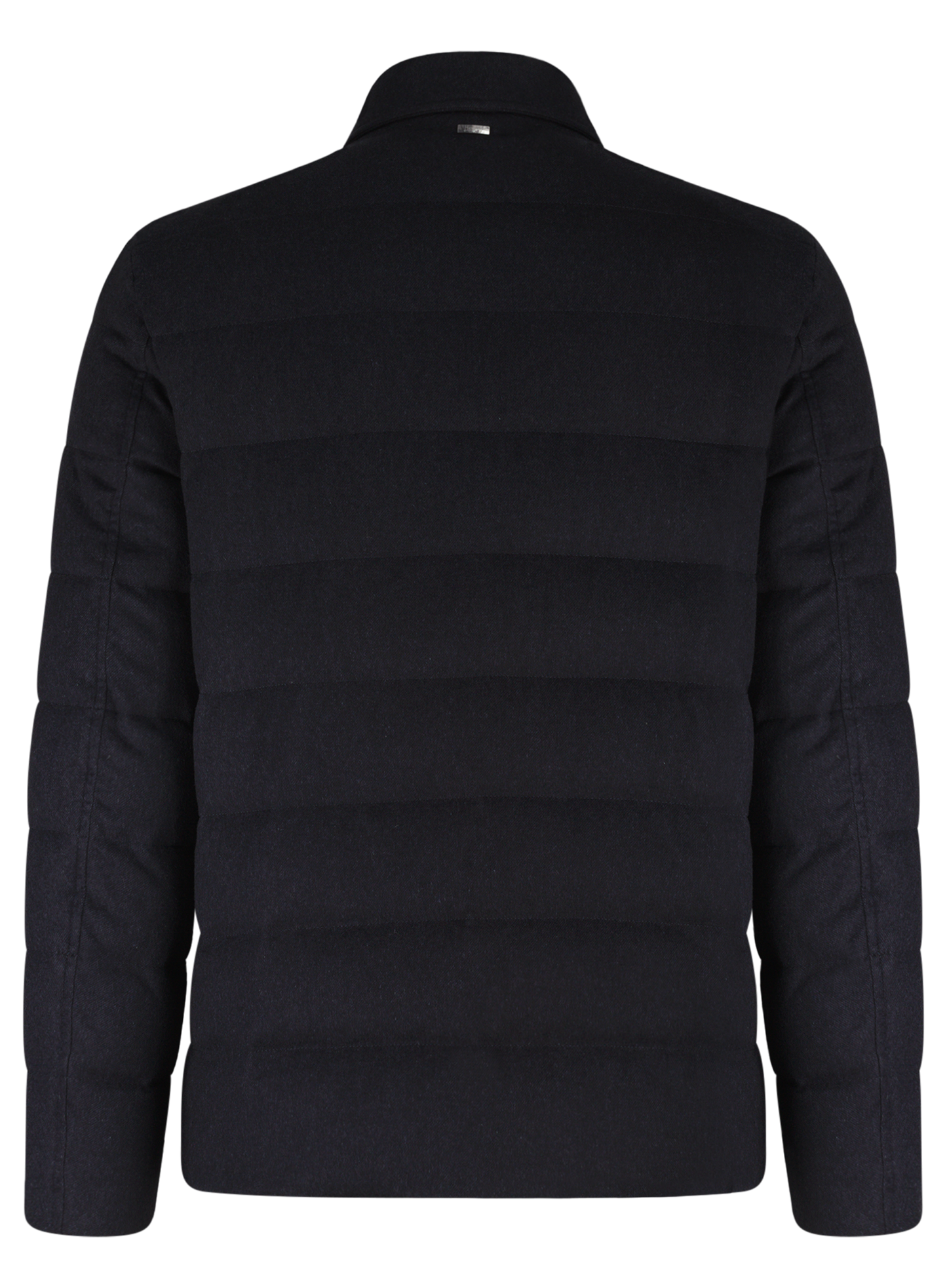 Gewatteerde jas van zijde en cashmere | BLUE NAVY
