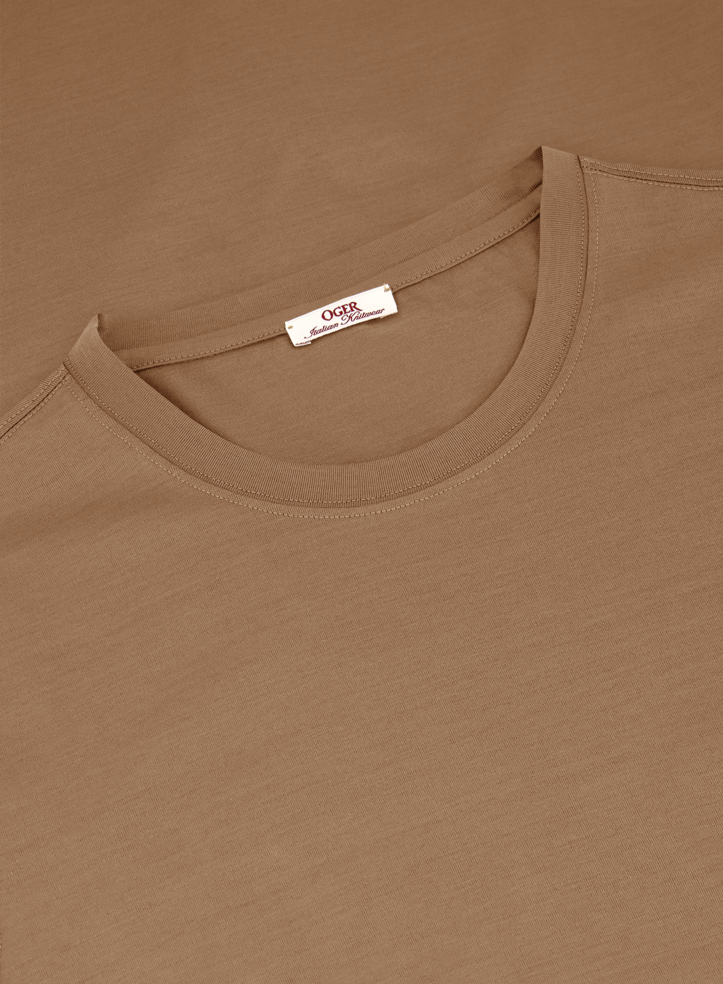 T-shirt van katoen | Camel