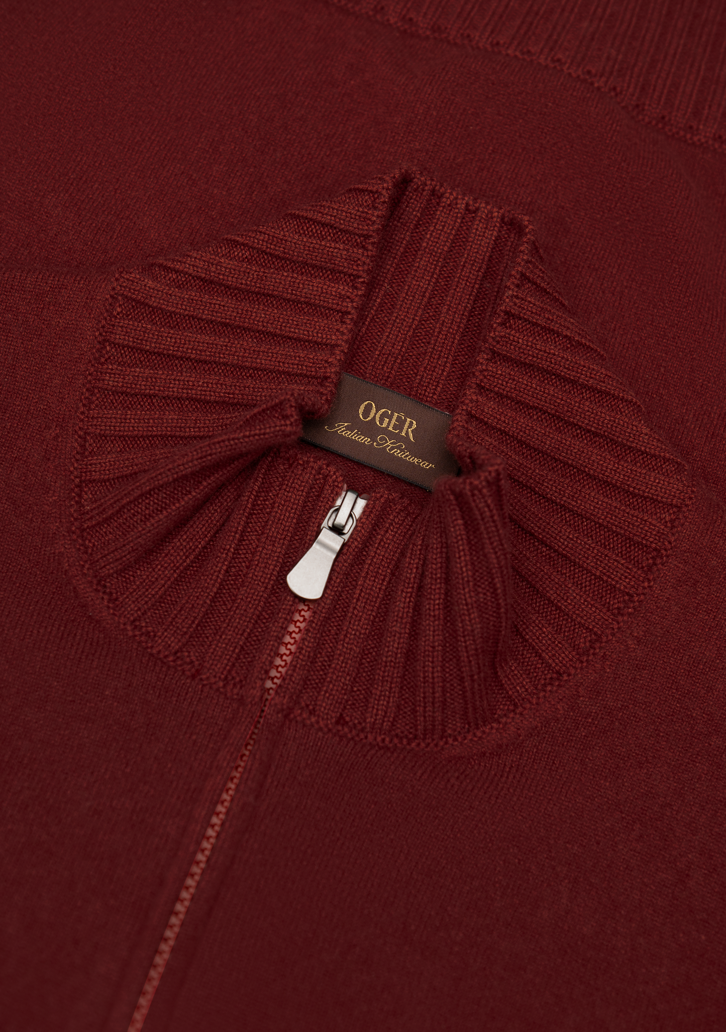 Cashmere ritsvest | FULL_WIDTH | Roest