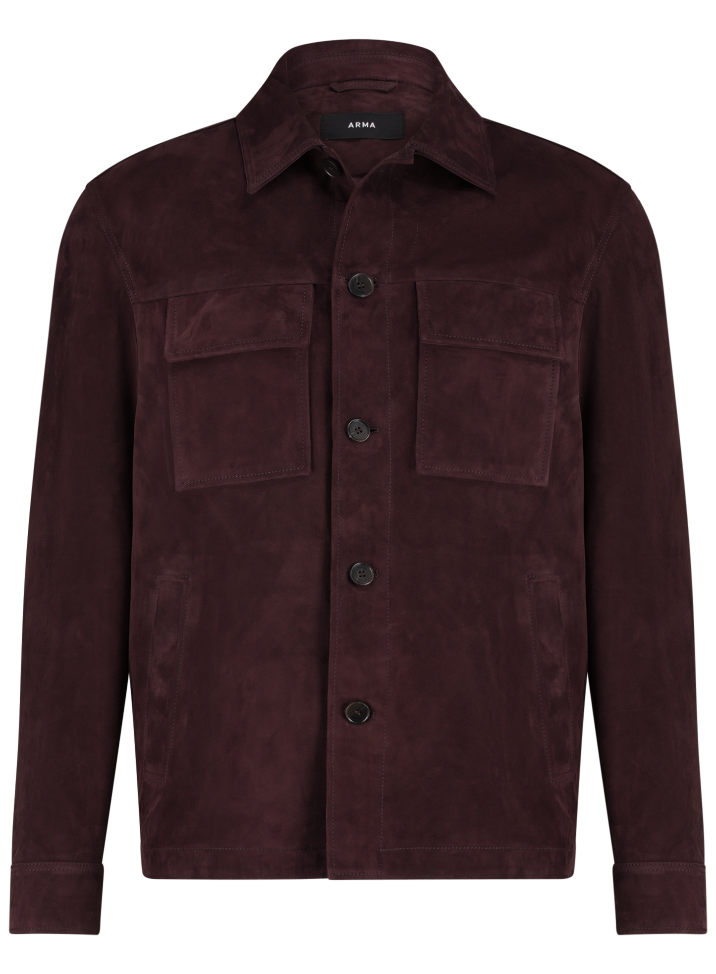 MEX overshirt van suède | DARK BORDEAUX