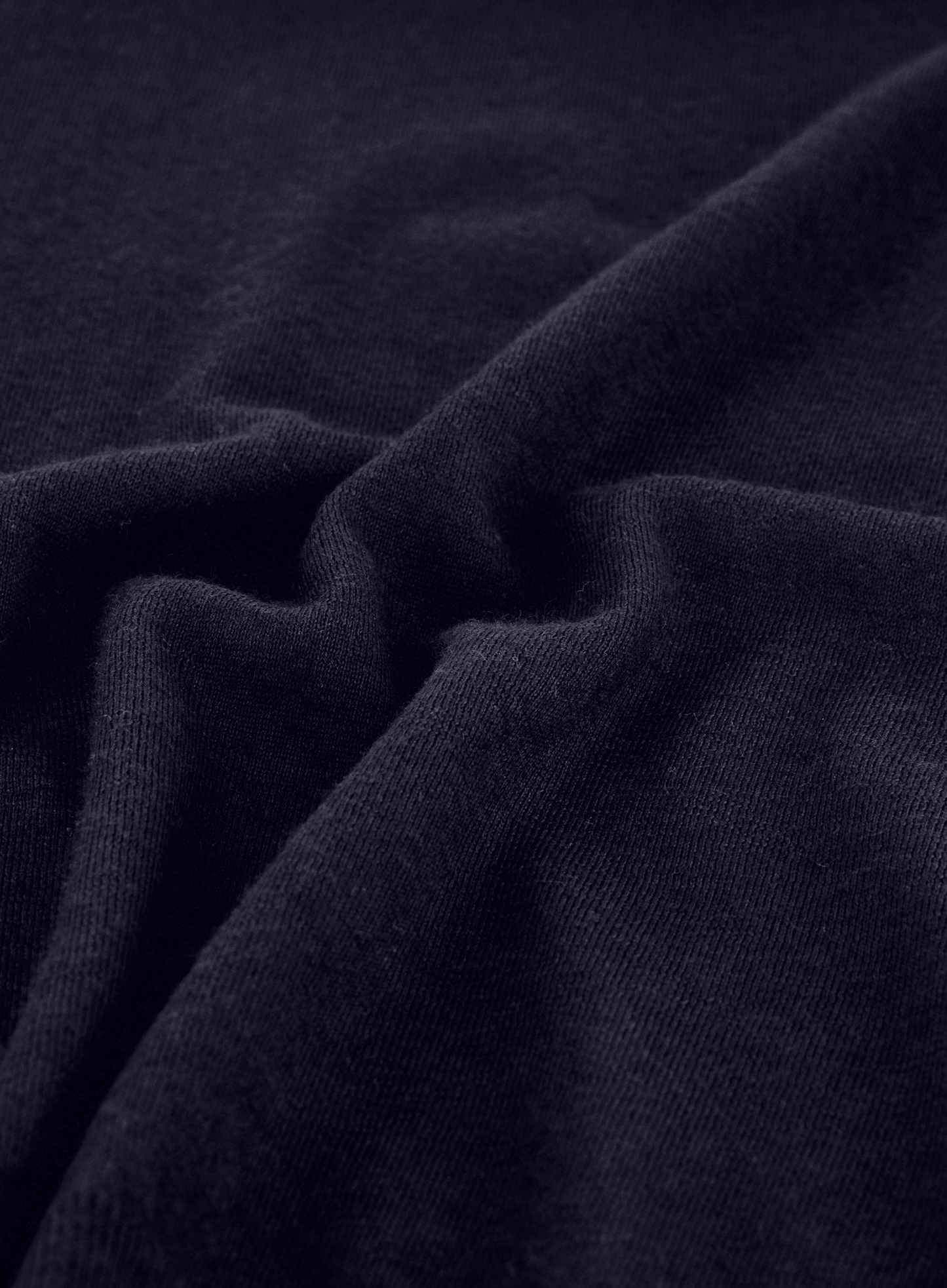 Longsleeve crewneck van cashmere en zijde | FULL_WIDTH | BLUE NAVY