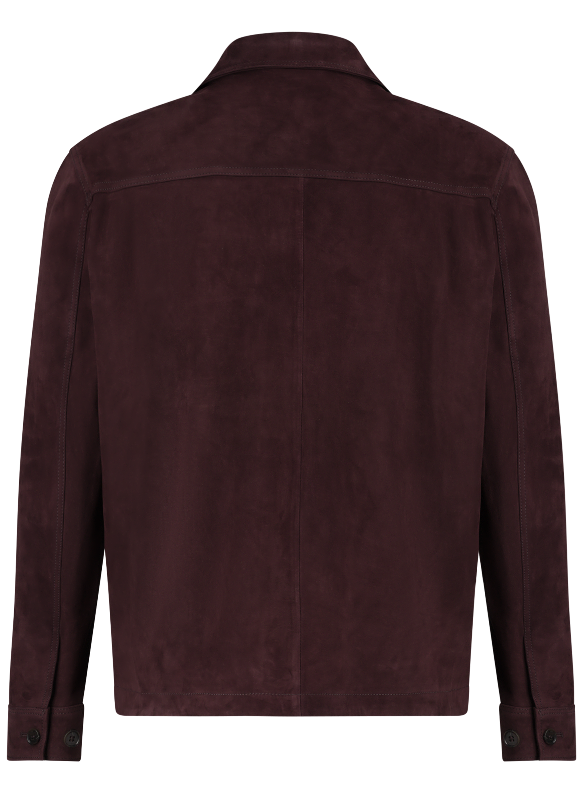 MEX overshirt van suède | DARK BORDEAUX