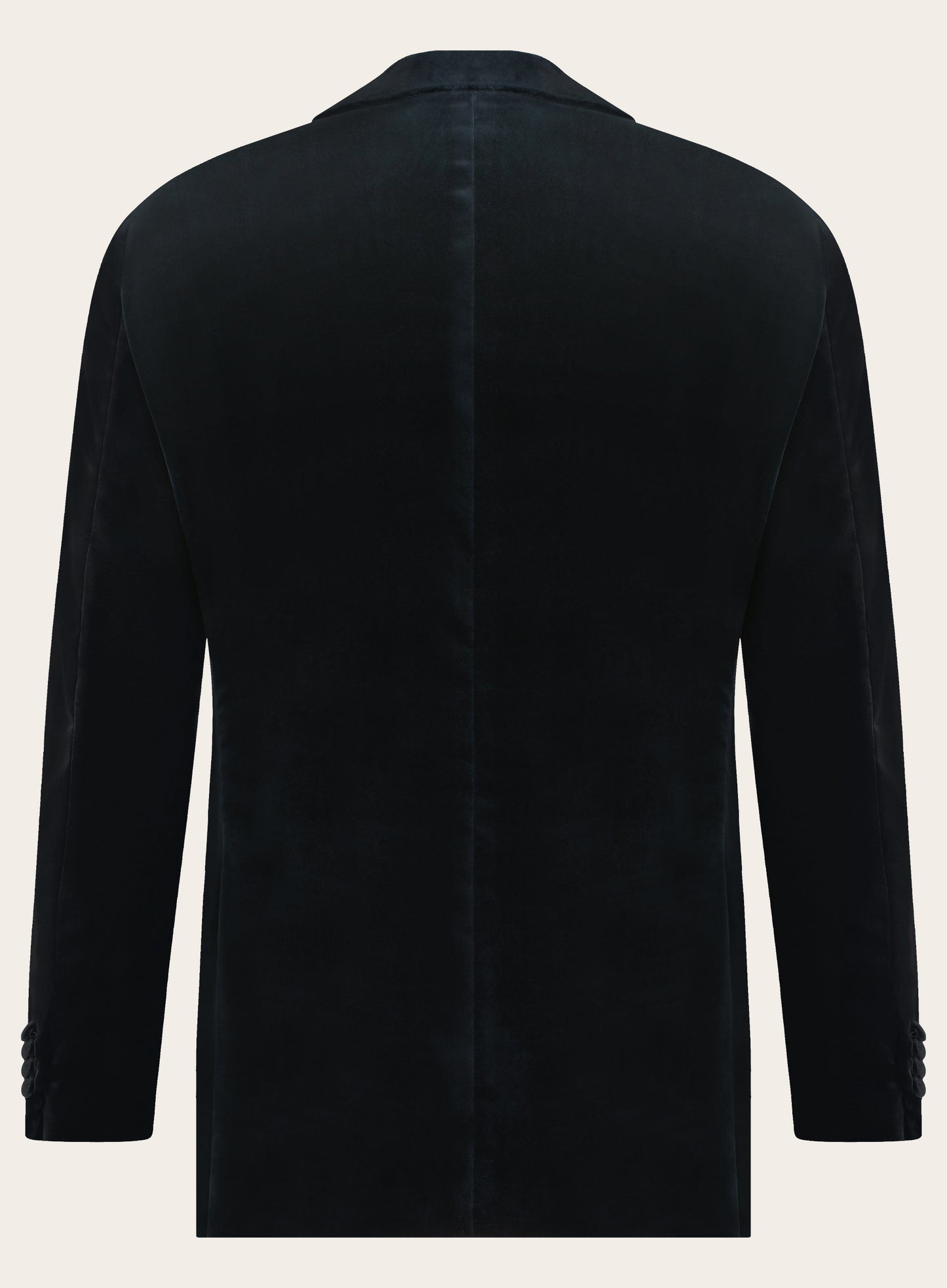 Slim-fit jasje van velours | BLUE NAVY