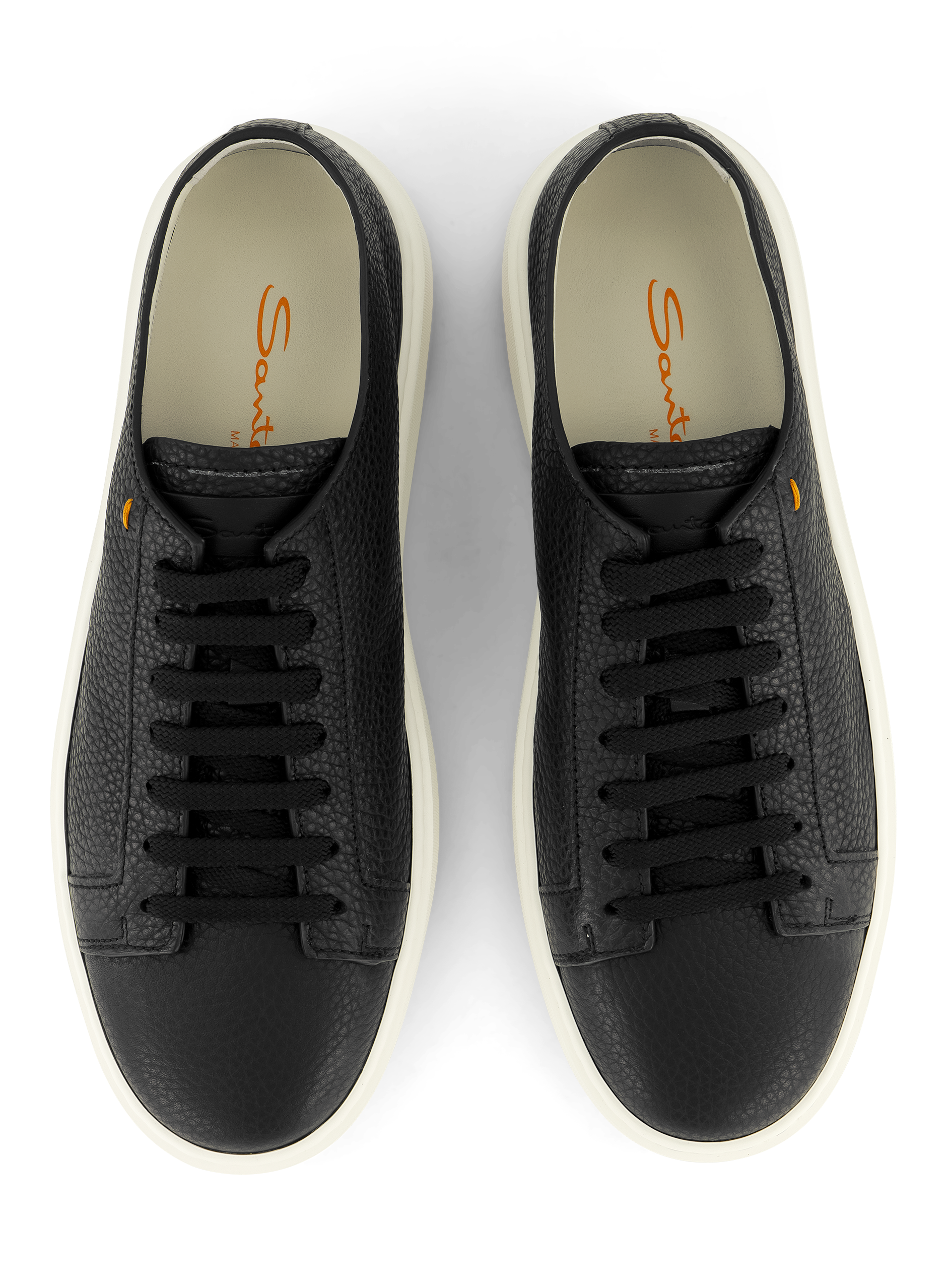 Sneakers van leer | Zwart