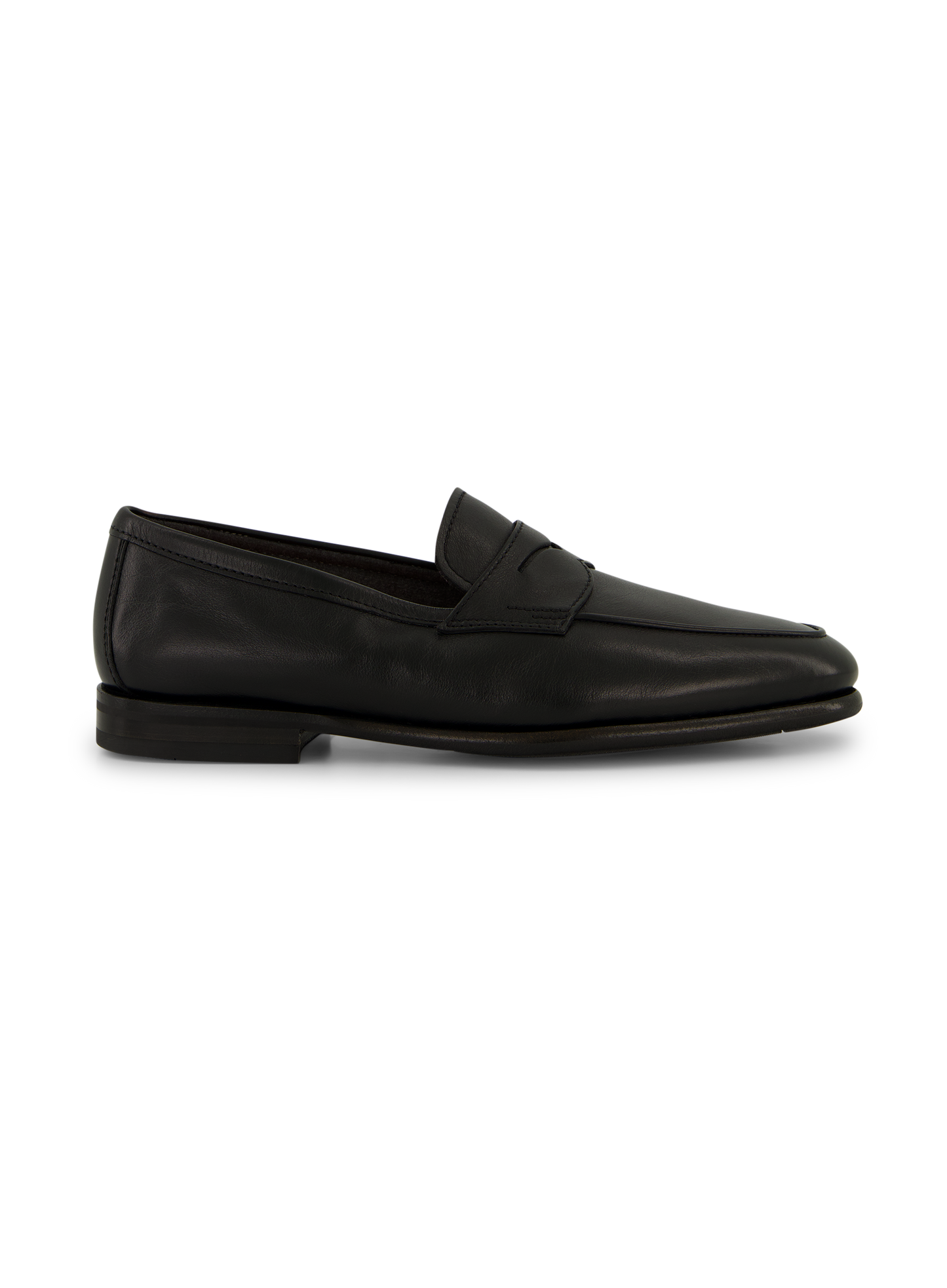 Penny loafers van leer | Zwart
