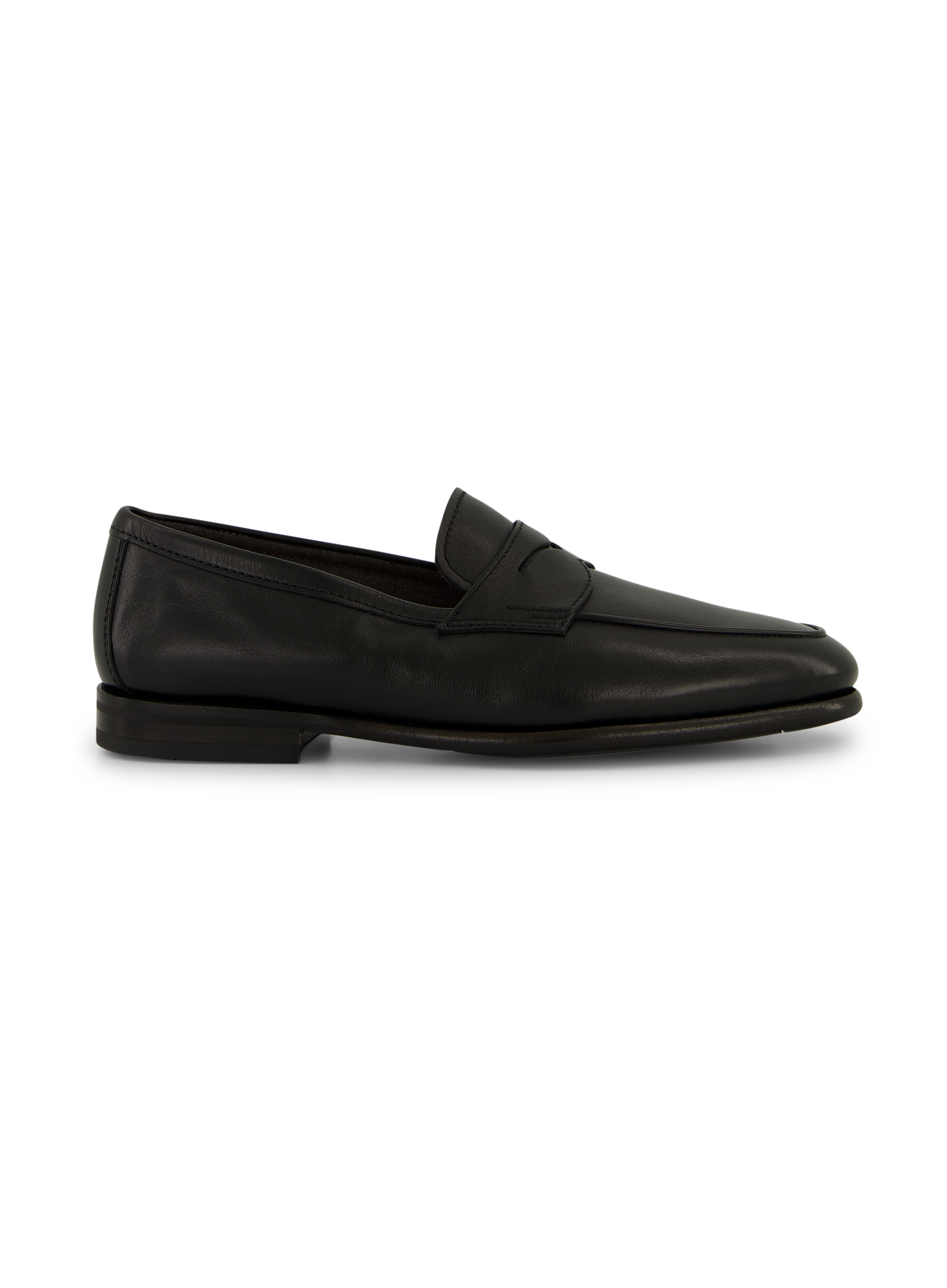 Penny loafers van leer | Zwart
