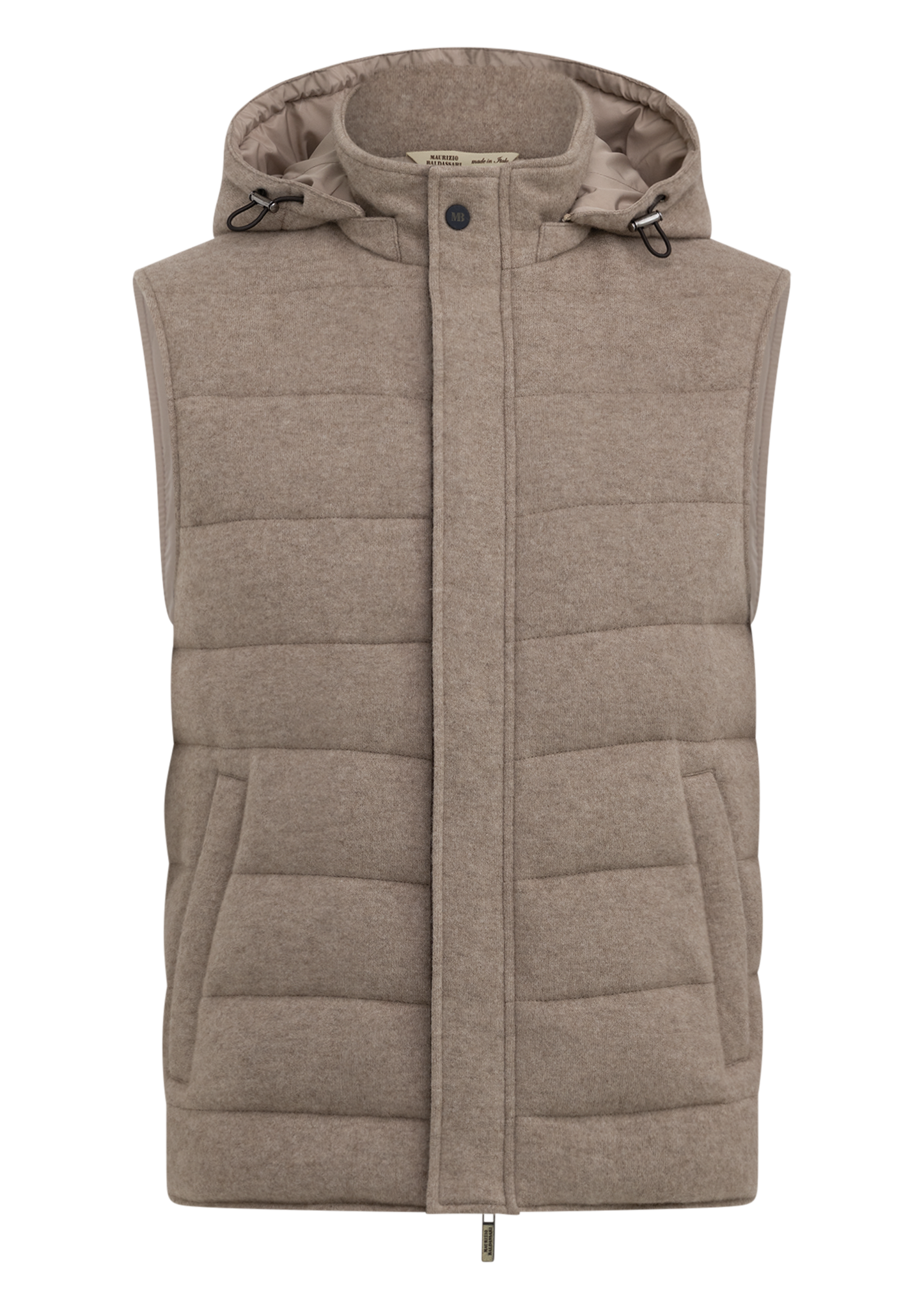 Cashmere bodywarmer | FULL_WIDTH | Beige