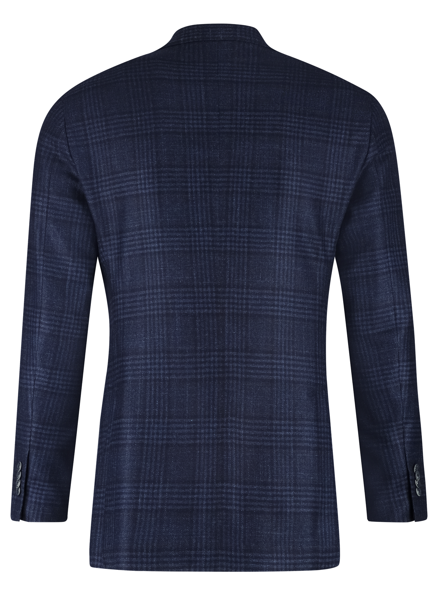 Glenchek jasje van wol, zijde en cashmere | BLUE NAVY